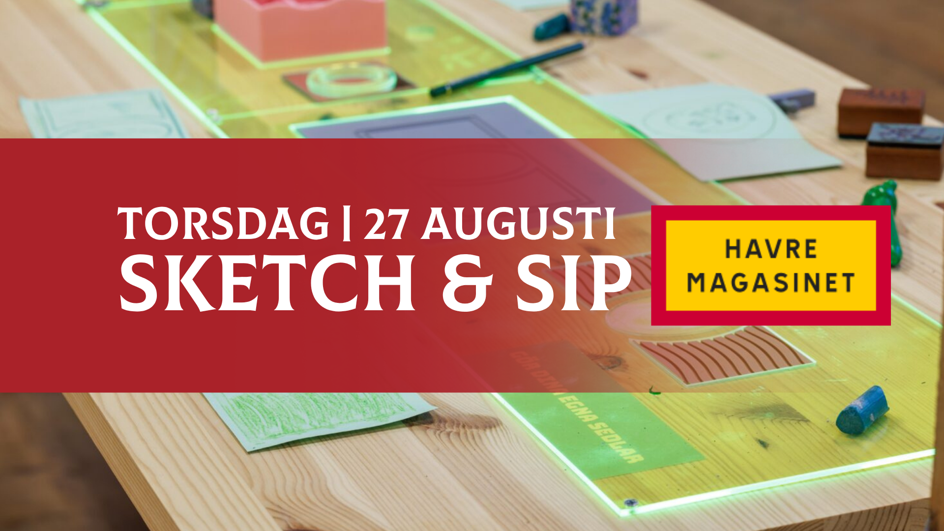 Sketch & Sip med Havremagasinet