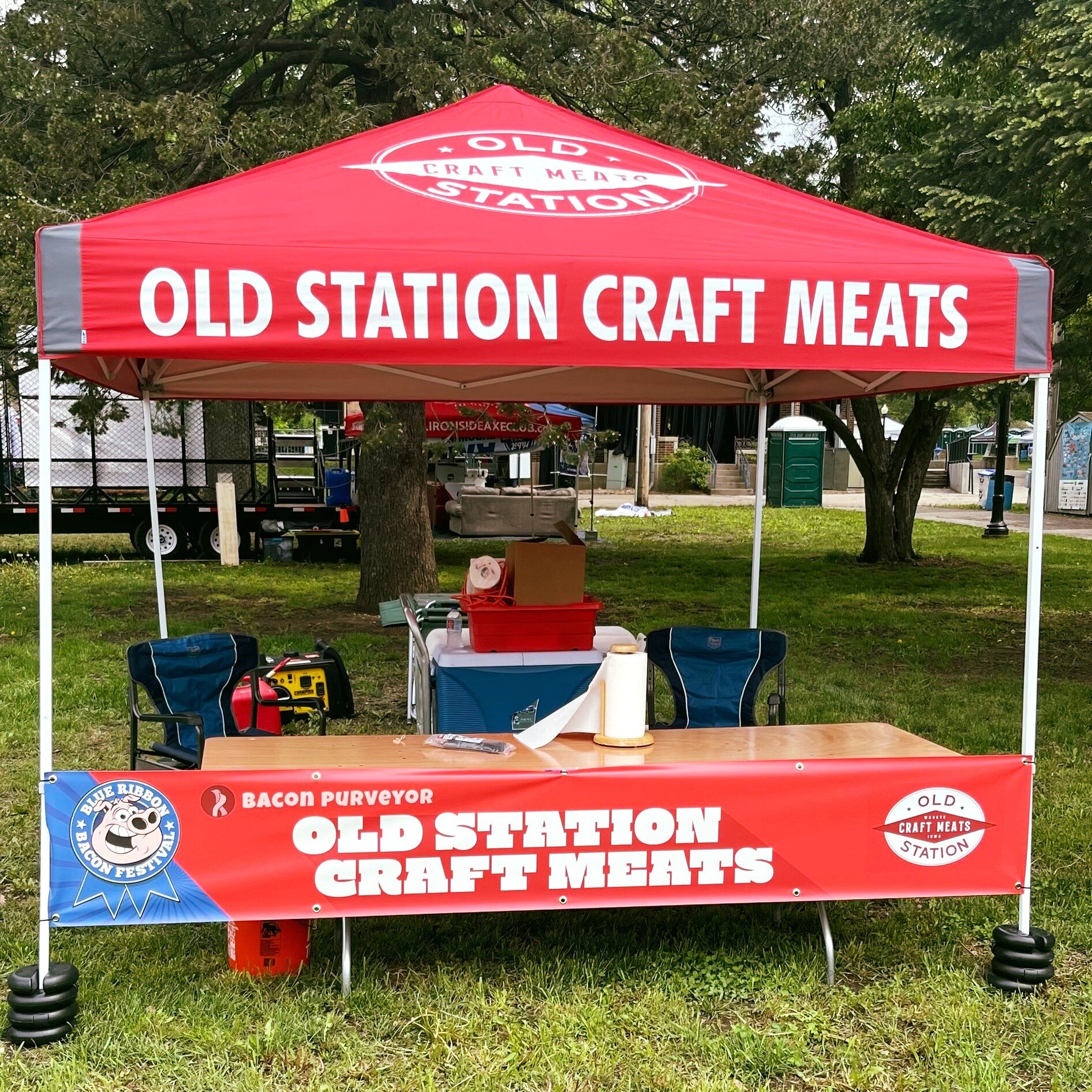 Old Station Craft Meats. Purveyors of [fine] Bacon - that is us. 🥓

We made some friends and definitely made lots of memories this weekend at the  @blueribbonbaconfestival. 🐷

Did you miss us? Don't worry. Stop on by the shop and check out our full