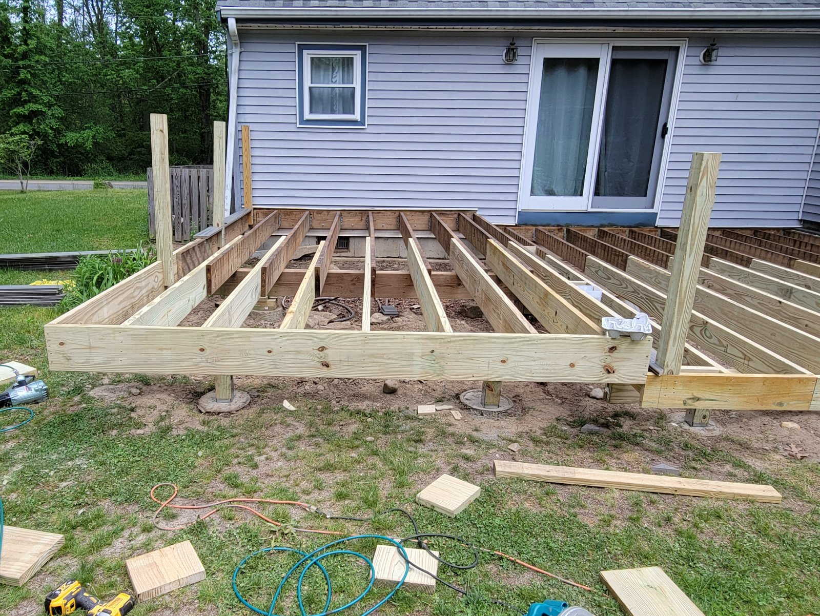 Custom Deck Installation - Work in Progress