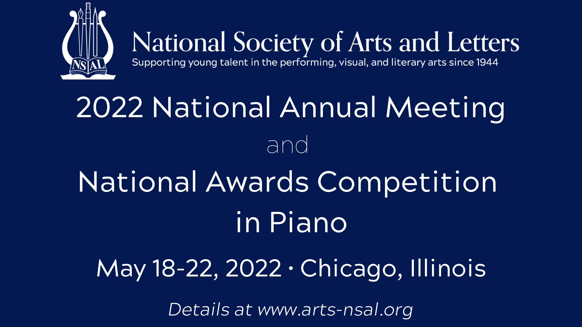 2022 National Annual Meeting and Piano Competition