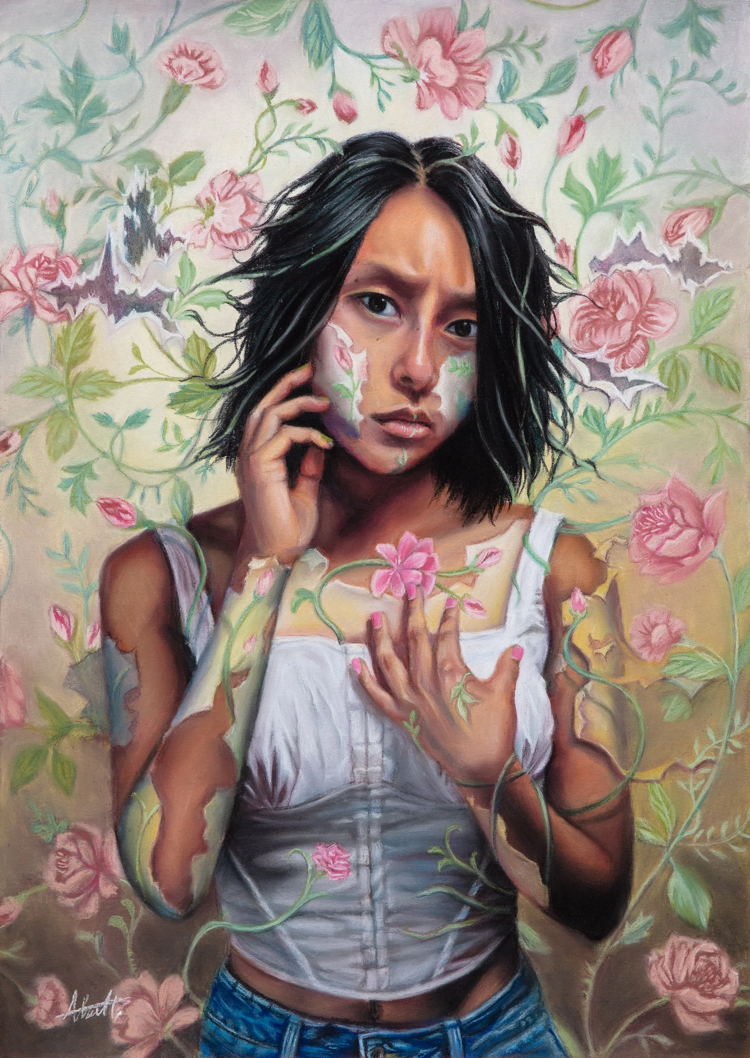 "Wallflower", Pastel