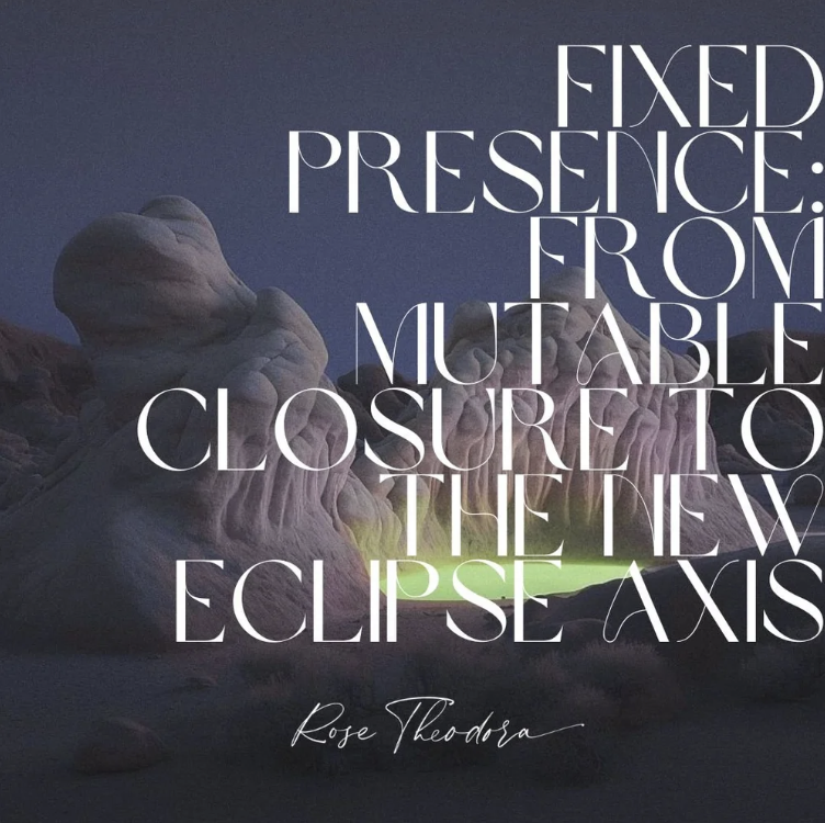 THE INCOMING ECLIPSES: FIXED PRESENCE, FROM MUTABLE CLOSURE 