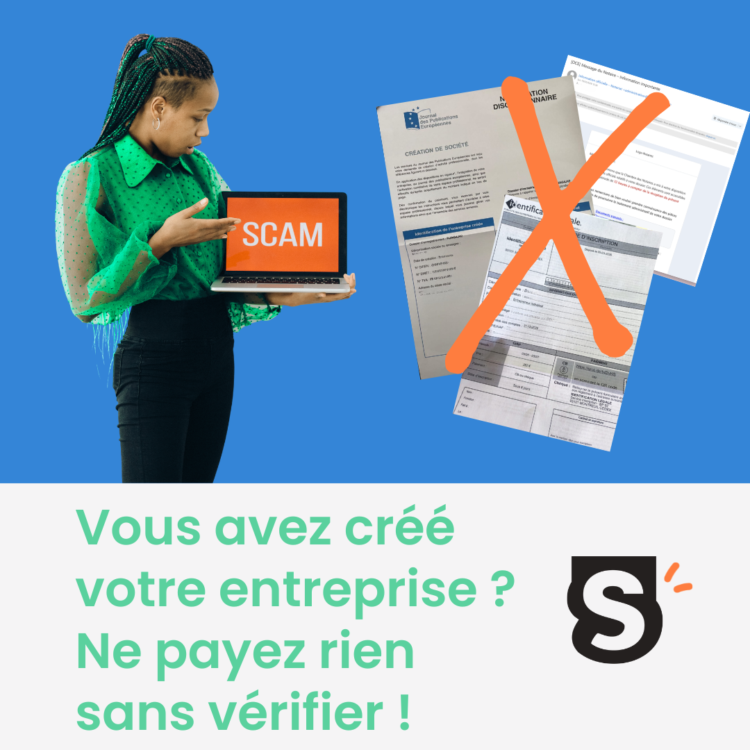 Arnaques création d'entreprise