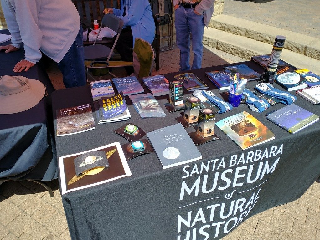 This Saturday, May 18th join Santa Barbara Astronomical Unit at Camino Real Marketplace for International Astronomy Day activities! 

Enjoy safely filtered solar viewing, astro giveaways, and other activities from 10am to 4pm, plus night viewing from