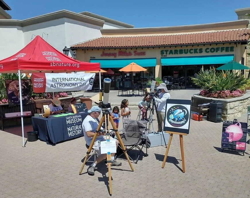 This Saturday, May 25th join Santa Barbara Astronomical Unit at Camino Real Marketplace for International Astronomy Day activities! 🤩🌙🔭✨

Enjoy safely filtered solar viewing, astro giveaways, and other activities from 10am to 4pm, plus night viewi