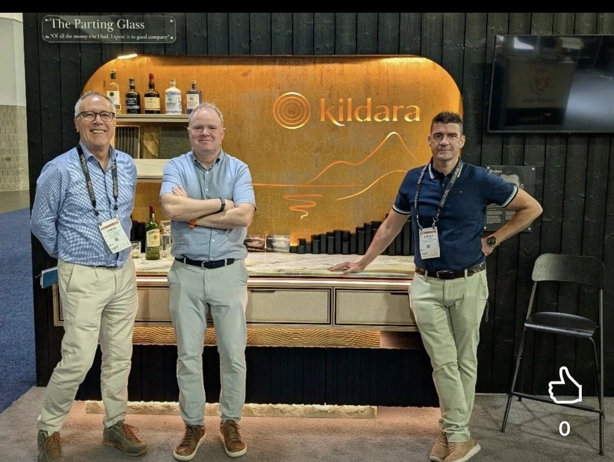 Kildara team with the furniture collection at its IWF Atlanta launch.