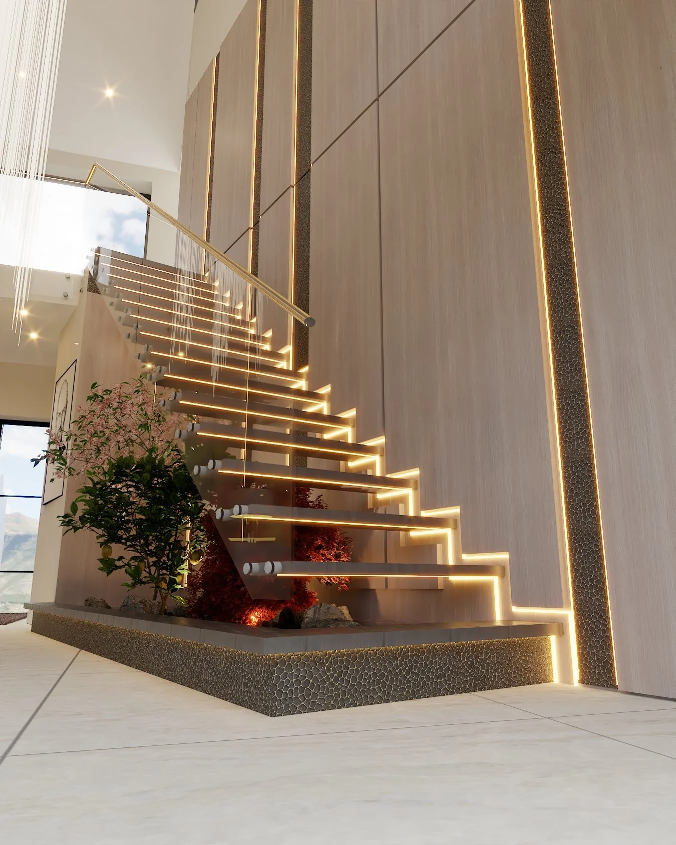 Luxury hallway design by Darren Morgan Northern Ireland