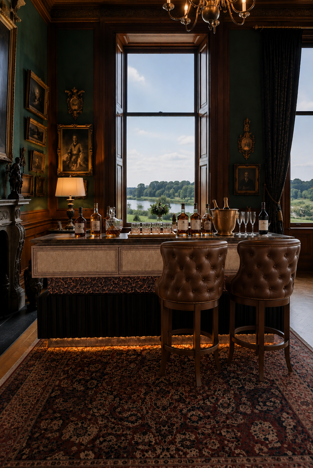 Luxury furniture and interior concept developed by Darren Morgan Design demonstrating bespoke product design, exhibition design and visualisation services for manufacturers and industry partners.
