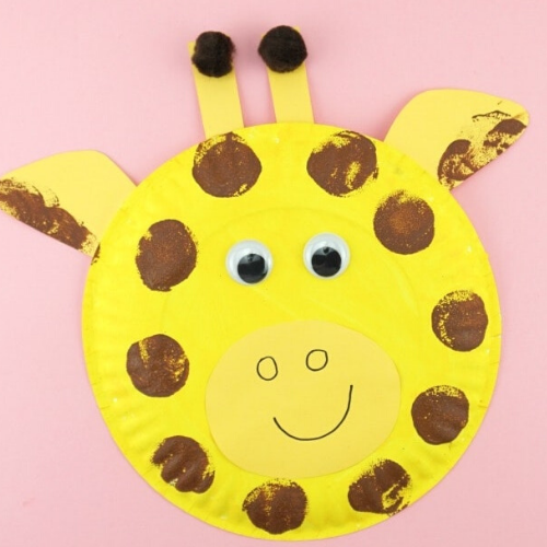 Paper Plate Giraffe — Munchkin Fun At Home