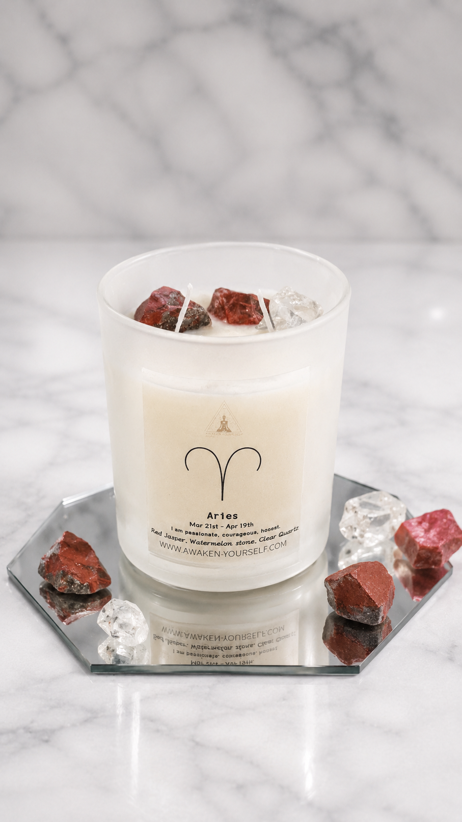 Aries  Zodiac Candle