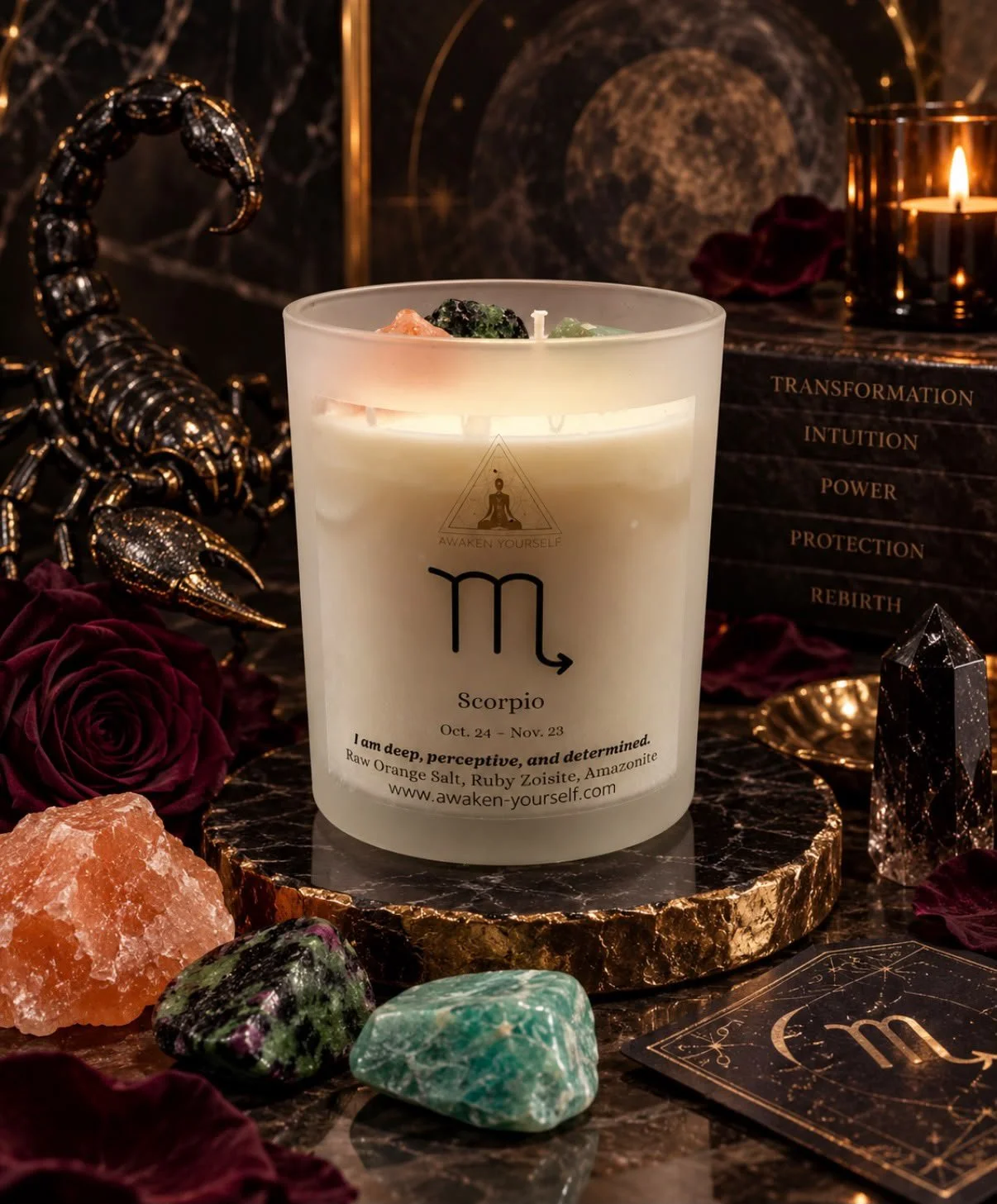 Scorpio  Zodiac Candle