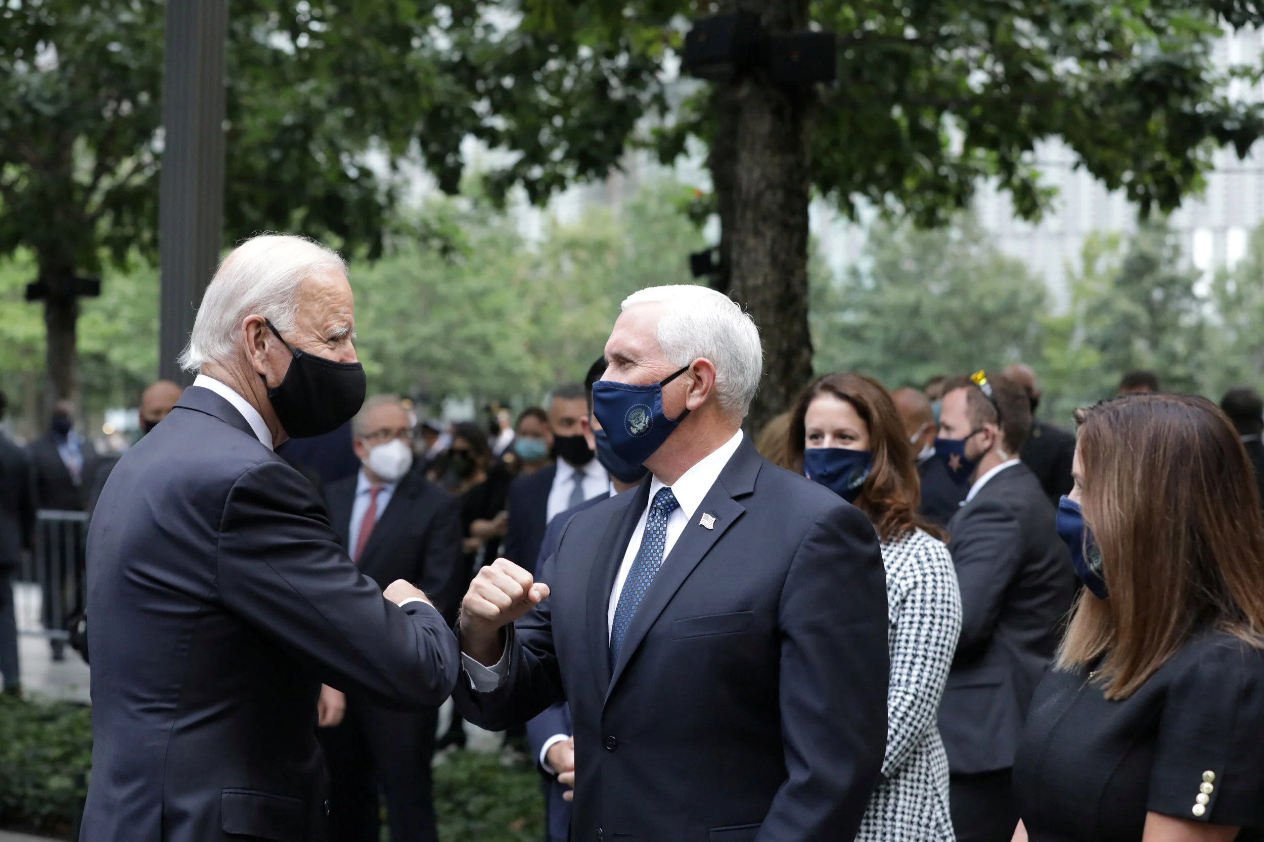 Both&nbsp;Biden, Pence attend New York 9/11 memorial, Trump at Pennsylvania crash site