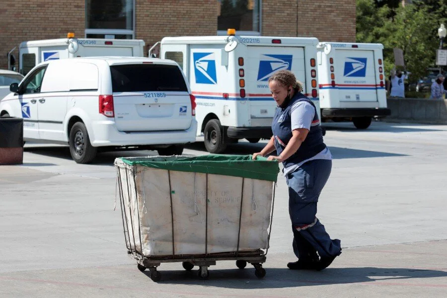 U.S. postal service ordered to check for delayed ballots in key battlegrounds