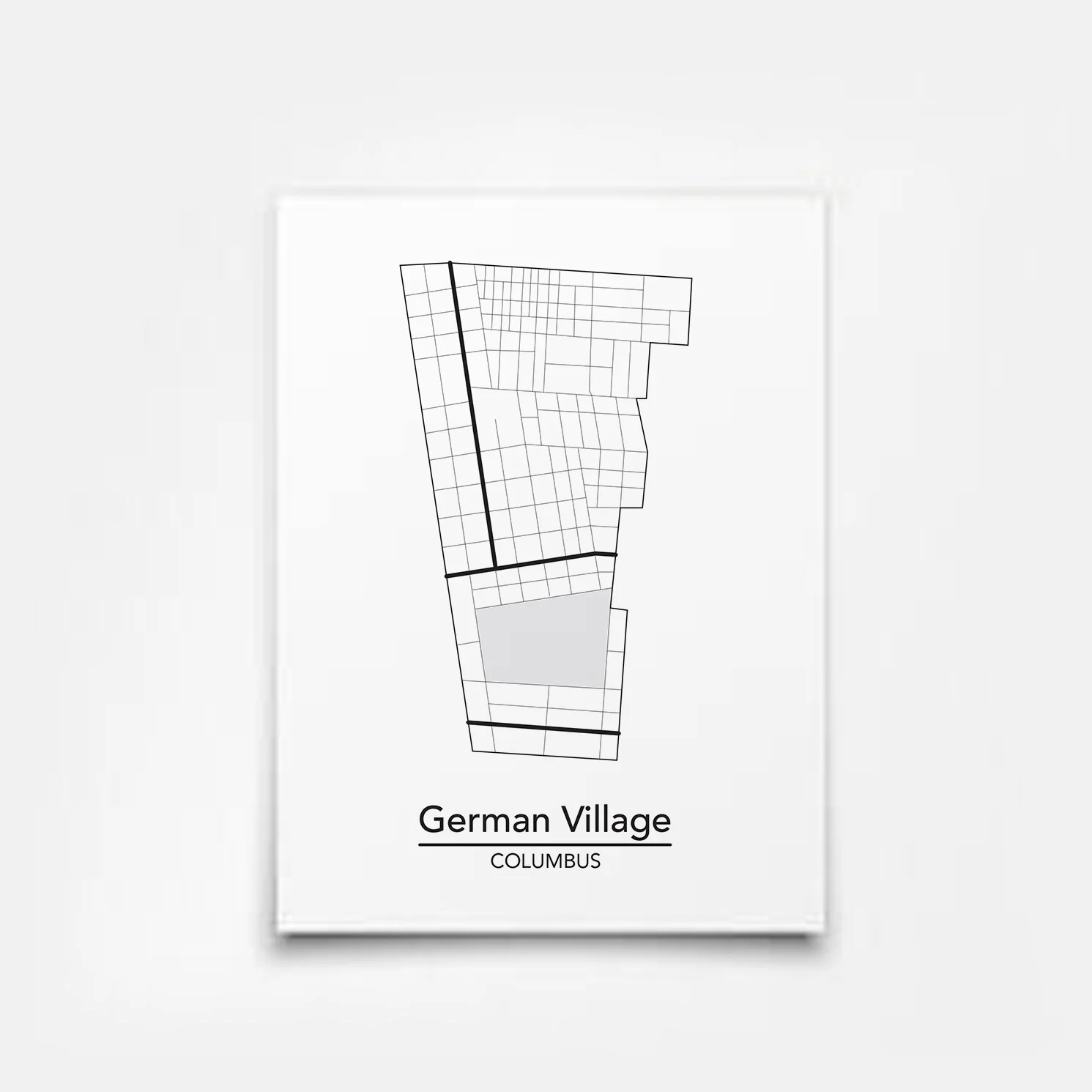 German Village Columbus Neighborhood Map — ThisCityMaps
