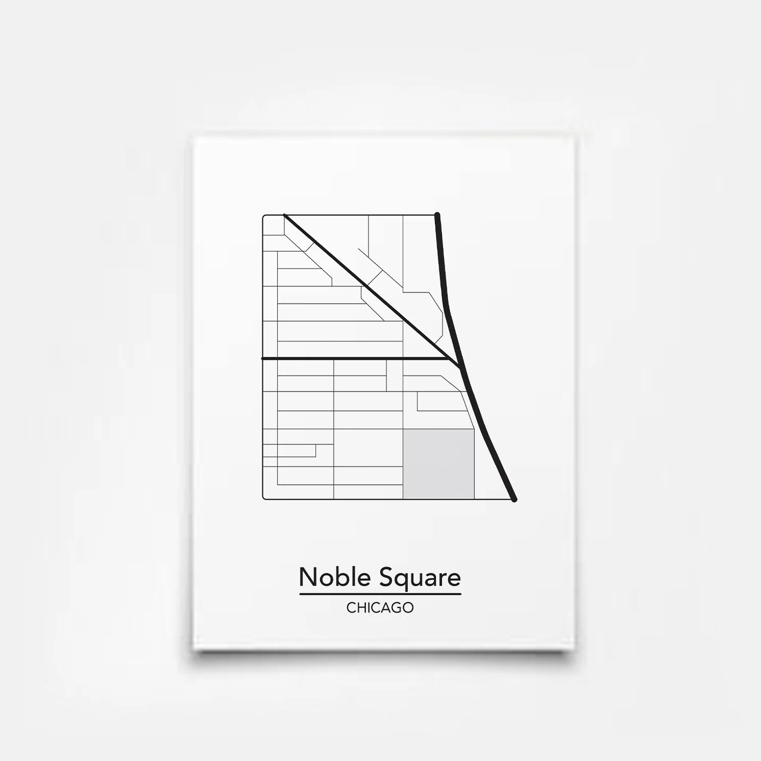 Noble Square Chicago Neighborhood Map — ThisCityMaps