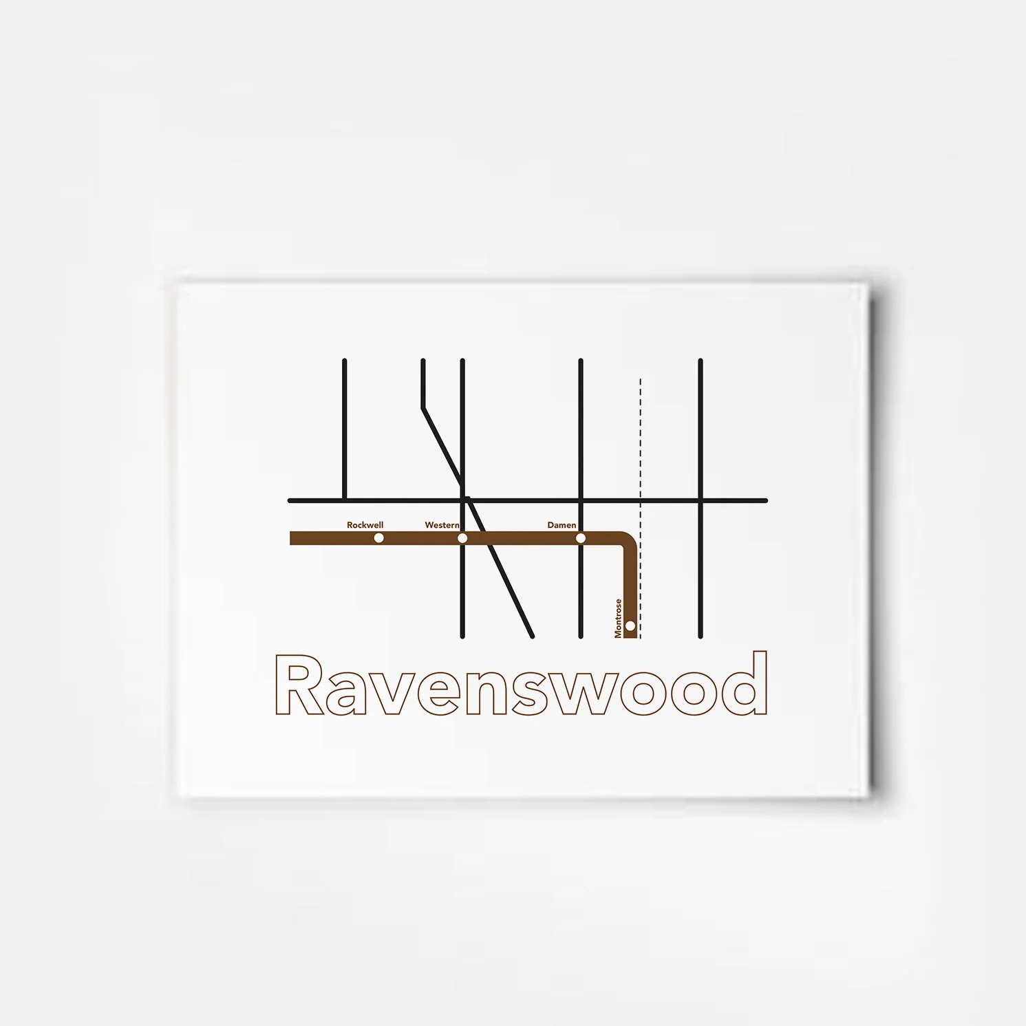 Ravenswood Chicago Neighborhood Transit Map — ThisCityMaps