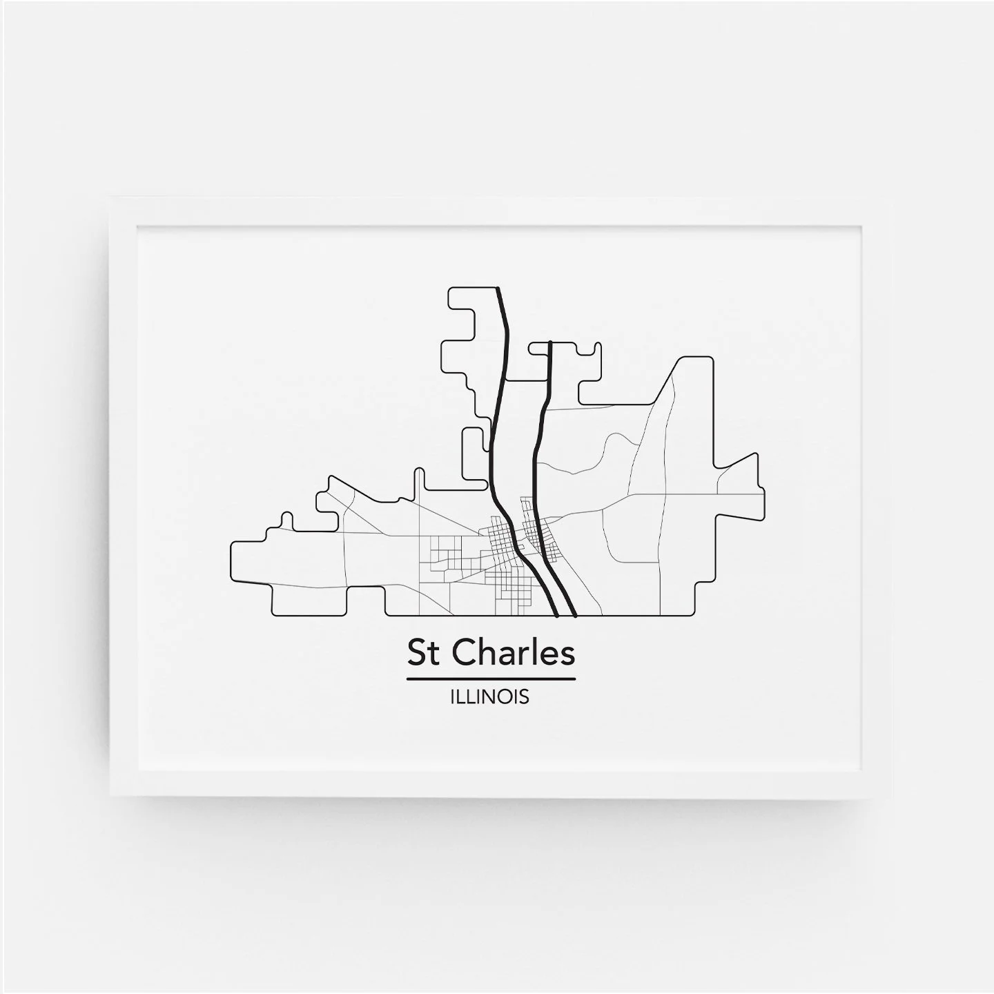 St Charles Illinois City Map — ThisCityMaps
