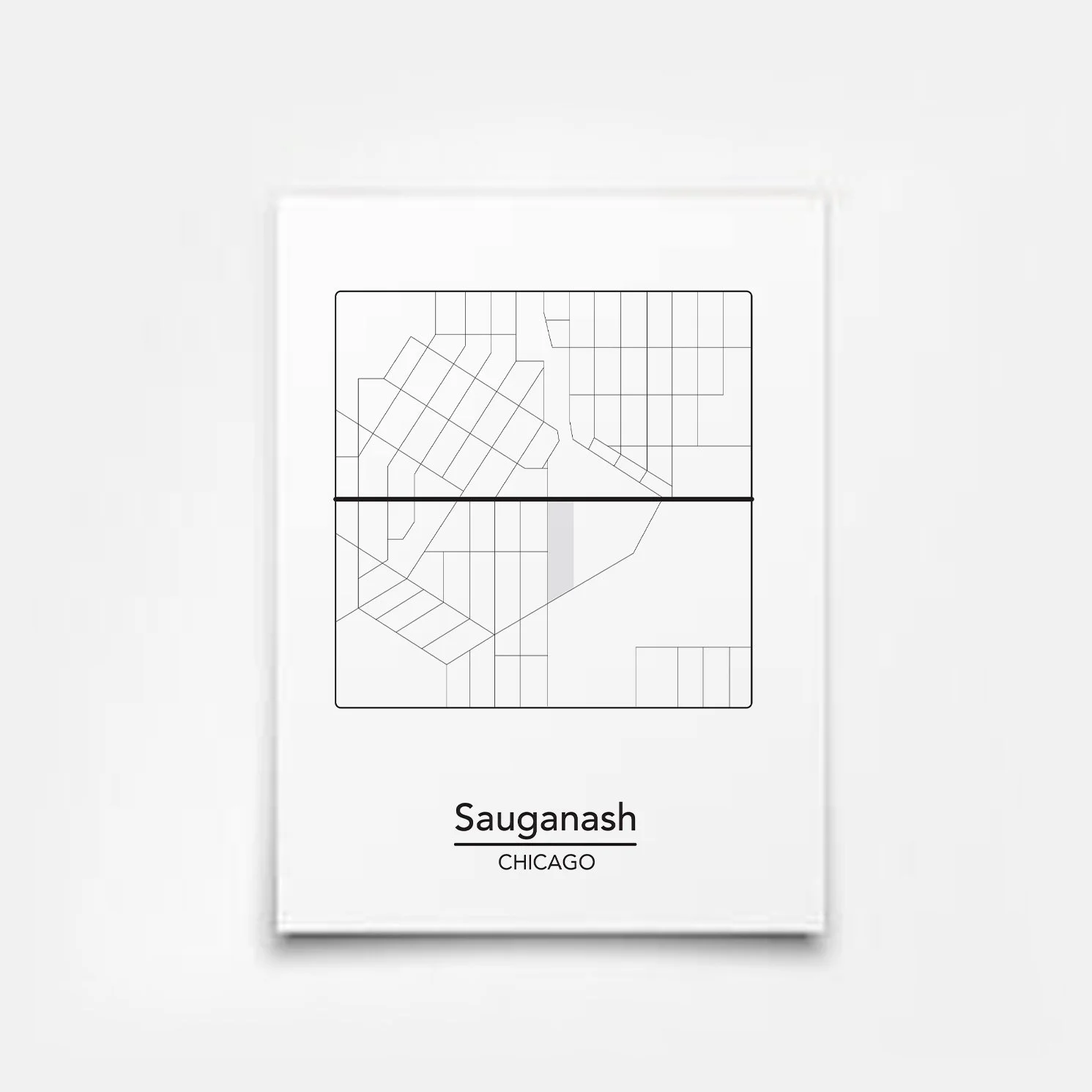 Sauganash Chicago Neighborhood Map — ThisCityMaps
