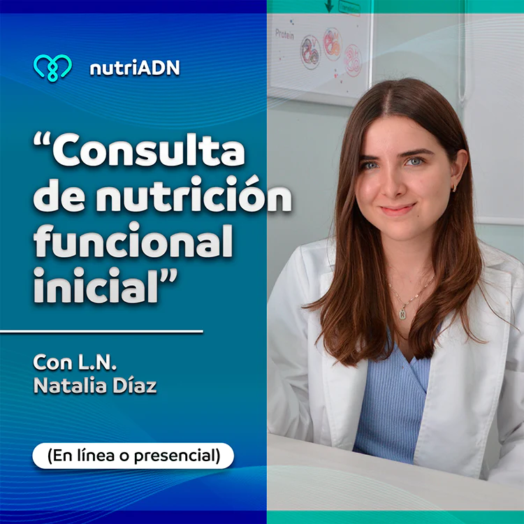 Consulta de nutrición funcional inicial con L.N. Natalia Díaz