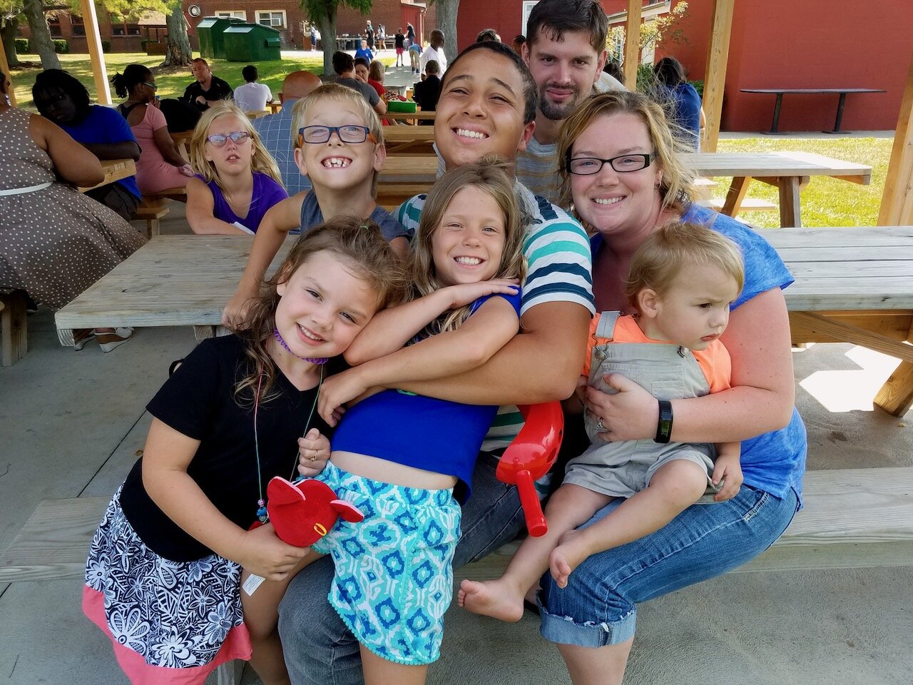 Family visiting for an HYS Picnic