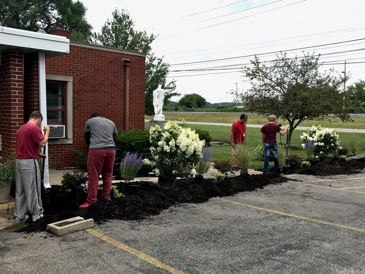 Work Experience landscaping on campus