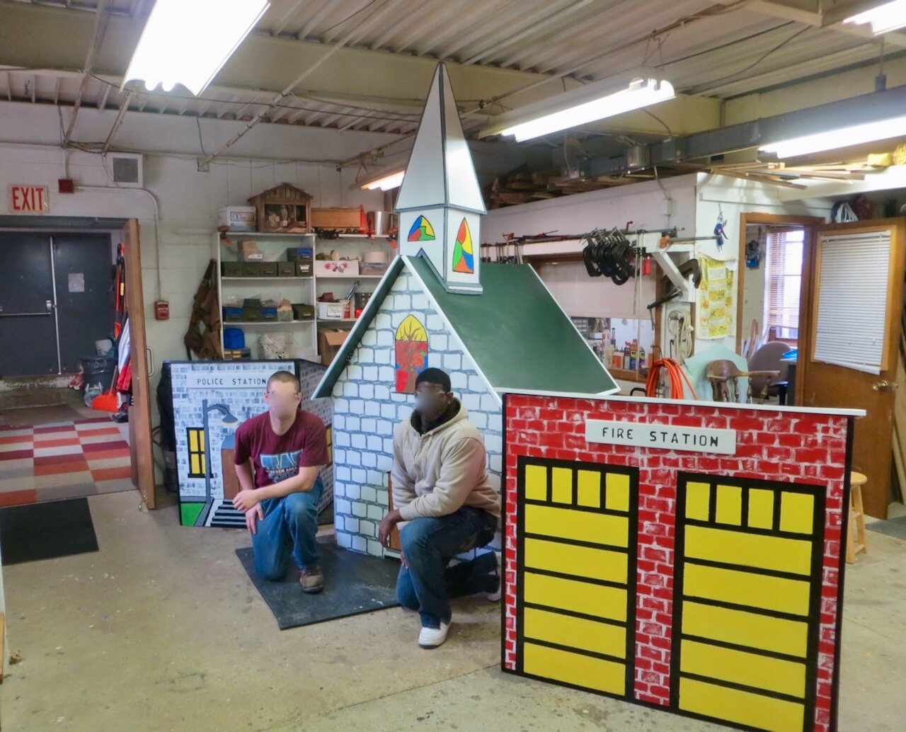 Work Experience making Wesleyville's Tiny Town