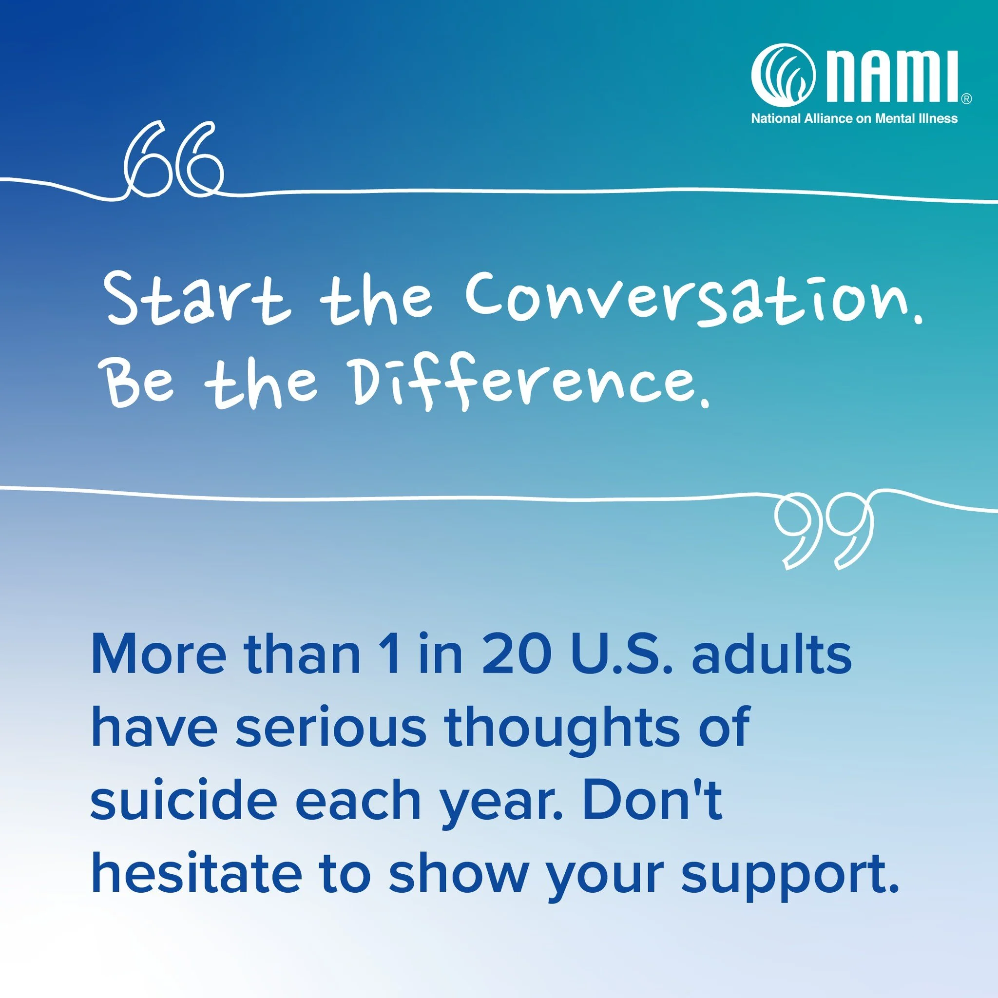 September is Suicide Prevention Month - and awareness really does make a difference. If you or someone you know is struggling, help is here. In a crisis? Call/text 988 to reach the Suicide &amp; Crisis Lifeline 24/7. #988 #SuicidePreventionMonth #NAM