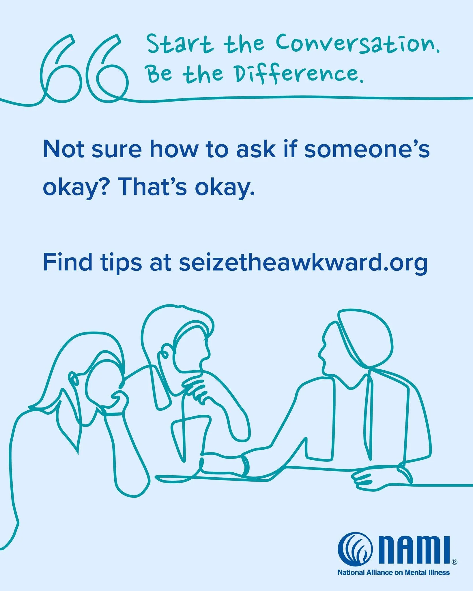 September is Suicide Prevention Month, and a common misconception is that talking will make things worse. Anyone can call "988" 24/7/365, and there are resources for hard conversations at www.seizetheawkward.org that are worth checking out.