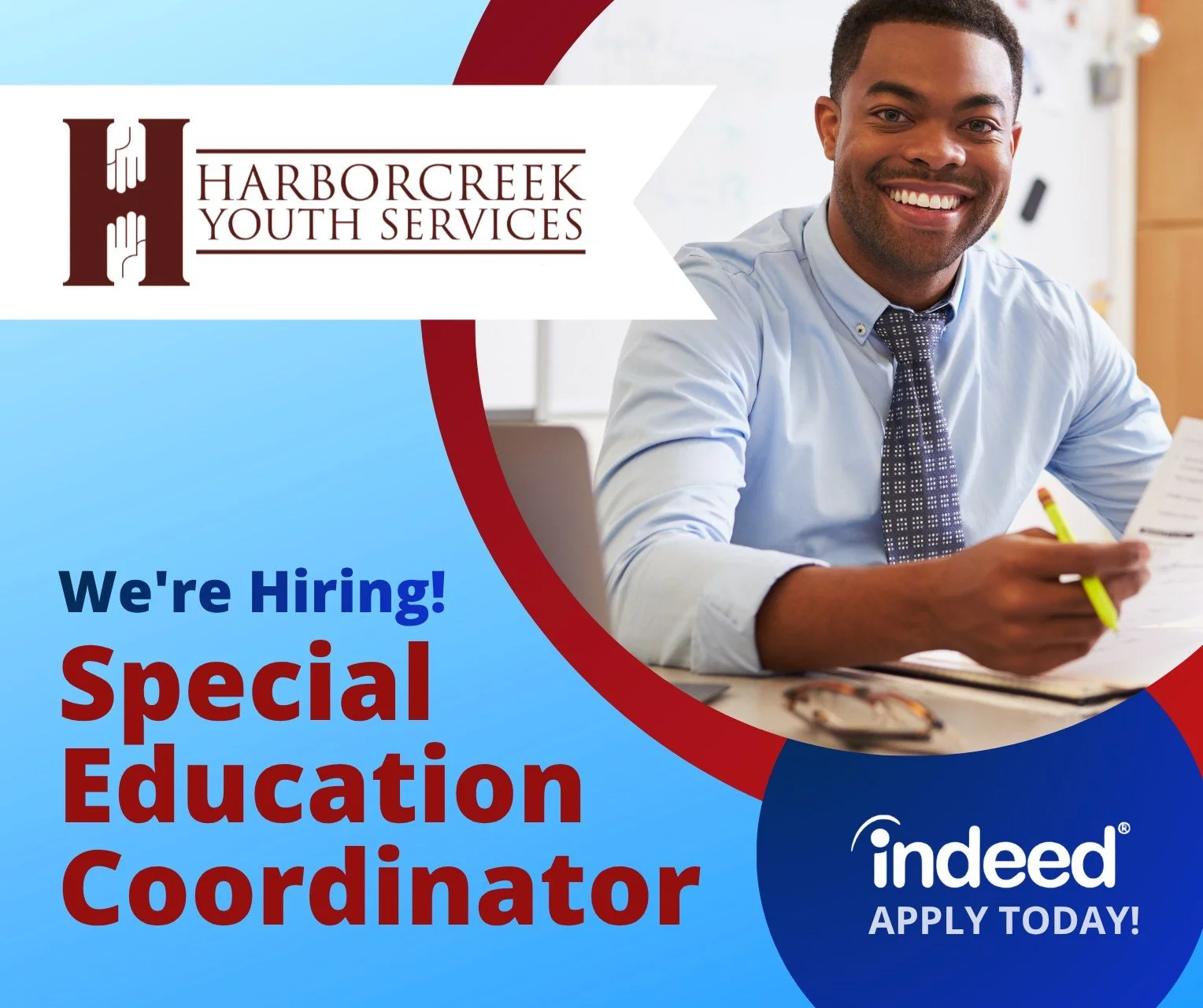 WE'RE HIRING a Special Education Coordinator!

Are you passionate about helping students succeed and making a meaningful difference in their lives? Harborcreek Youth Services is looking for a full-time Special Education Coordinator to join our educat