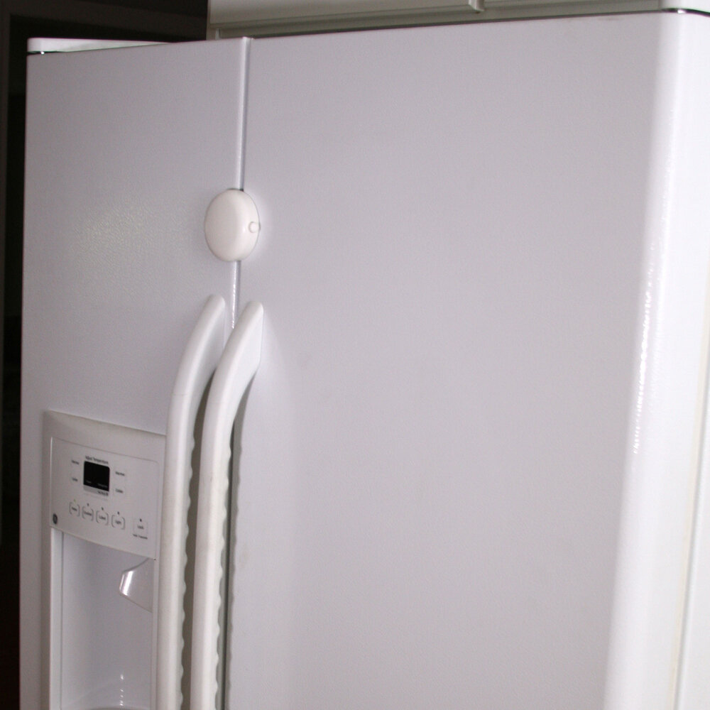  Refrigerator Lock Combination AOSITE Fridge Locks for Adults  Mini Fridge Locks for Kids Refrigerator Adhesive (White 4 Pack) : Appliances