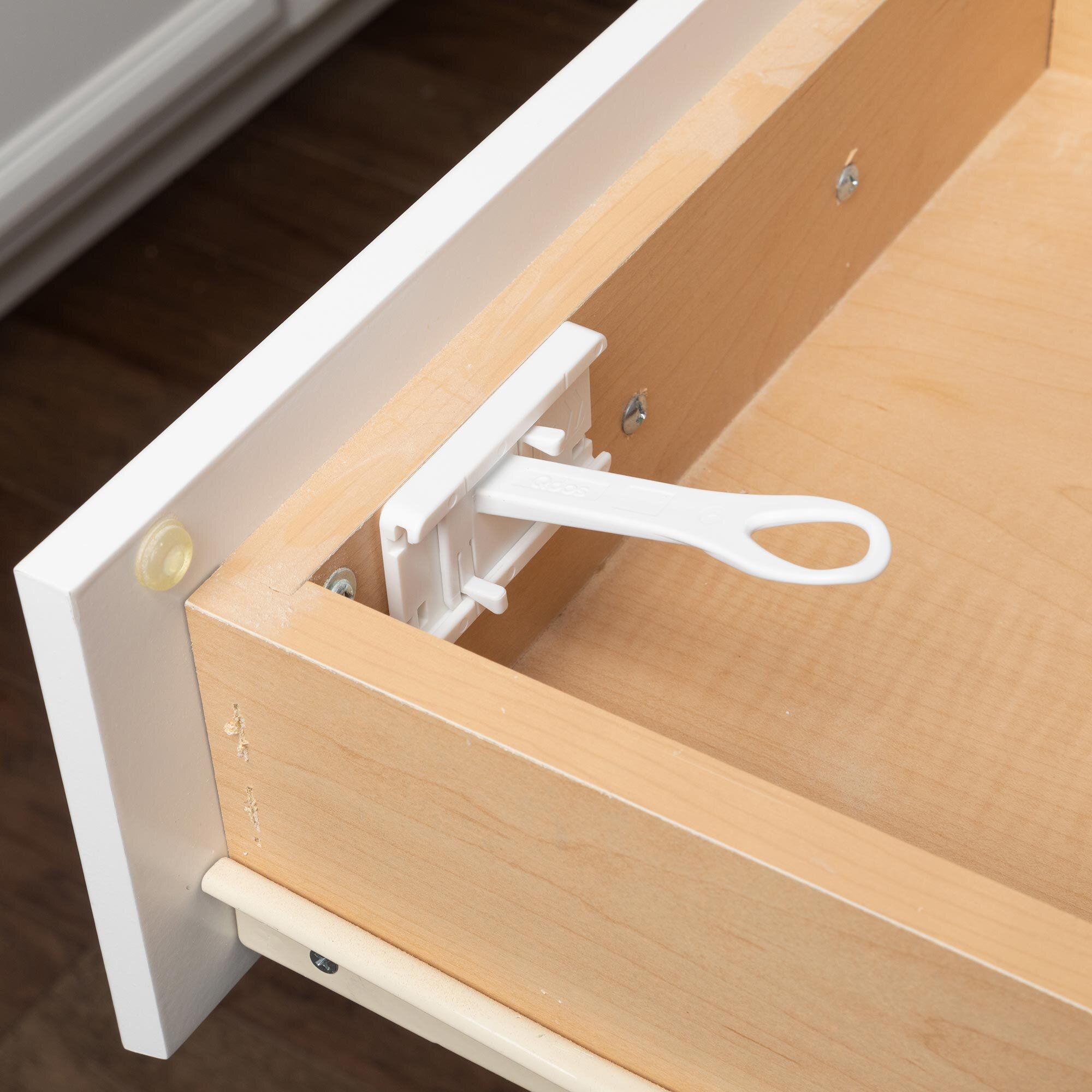 Top Drawer/Door Adhesive Latch inside drawer