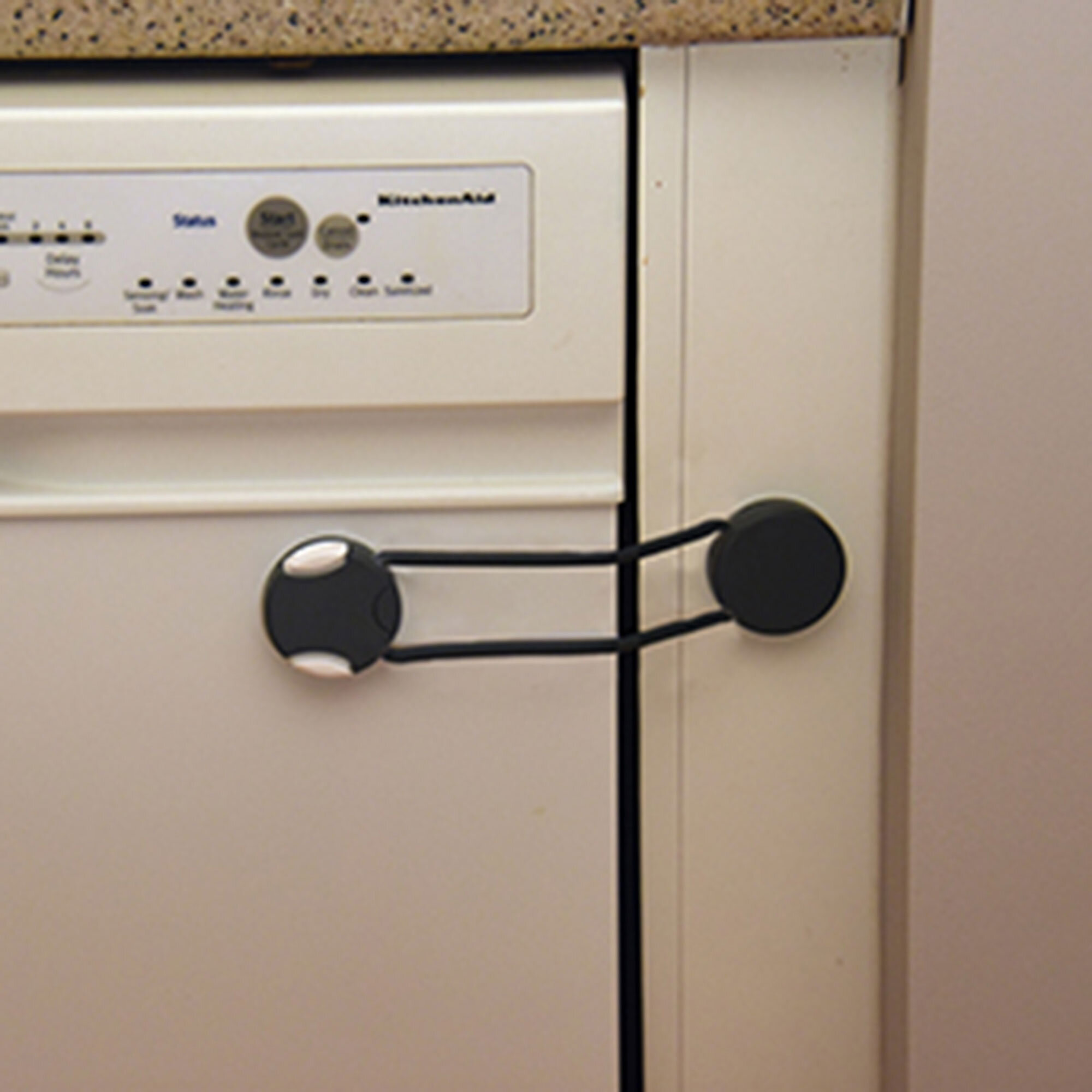 Adhesive Flexible Multi-Lock on dishwasher