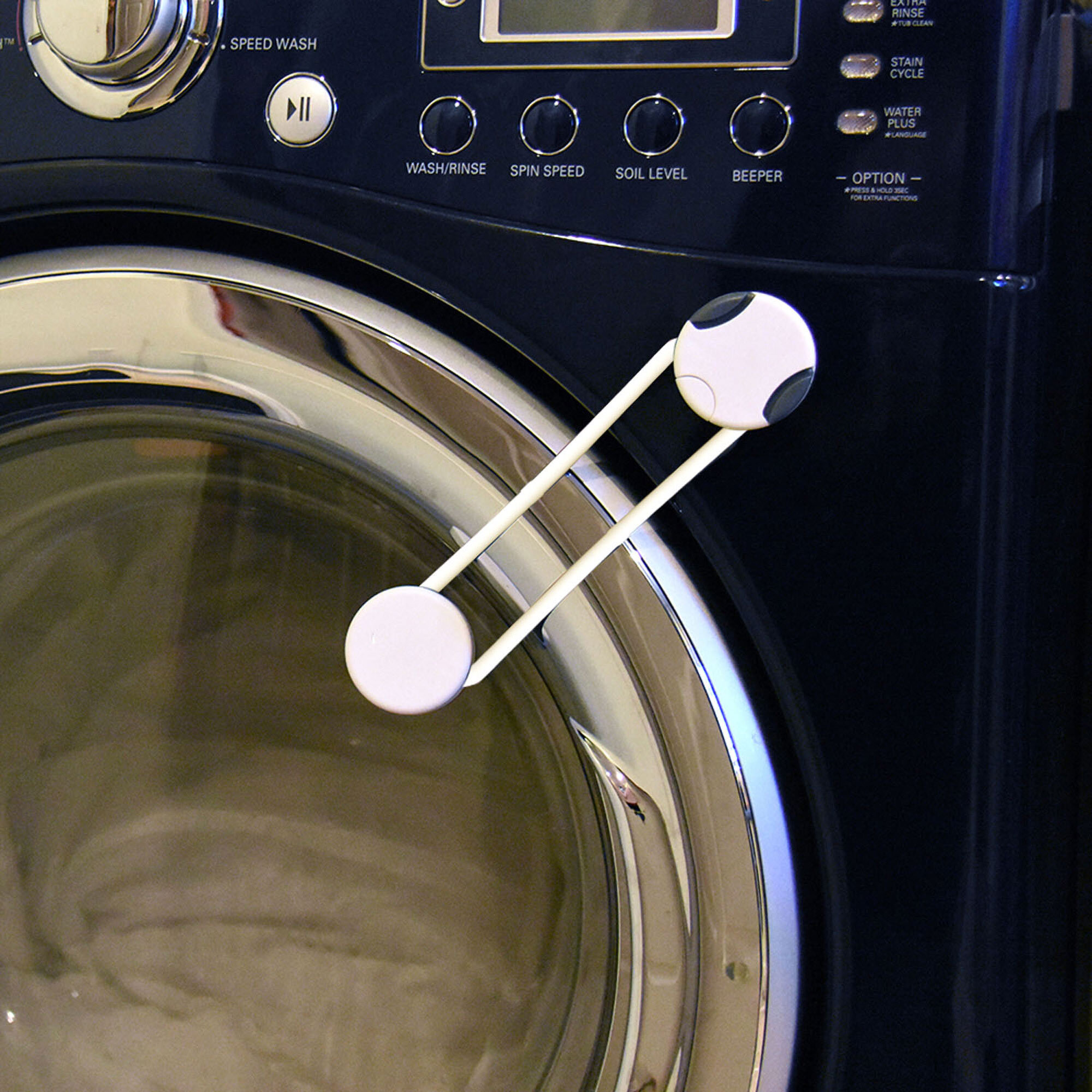 Adhesive Flexible Multi-Lock on clothing washer