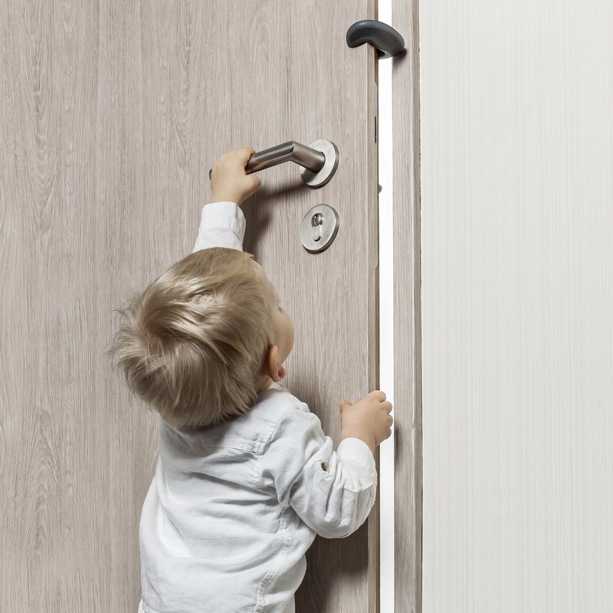 Door Stop Stopper Rope Door Slamming Stopper Door Knob Handle Stopper Prevent Baby Finger Injuries Baby Safety Finger Pinch Guard