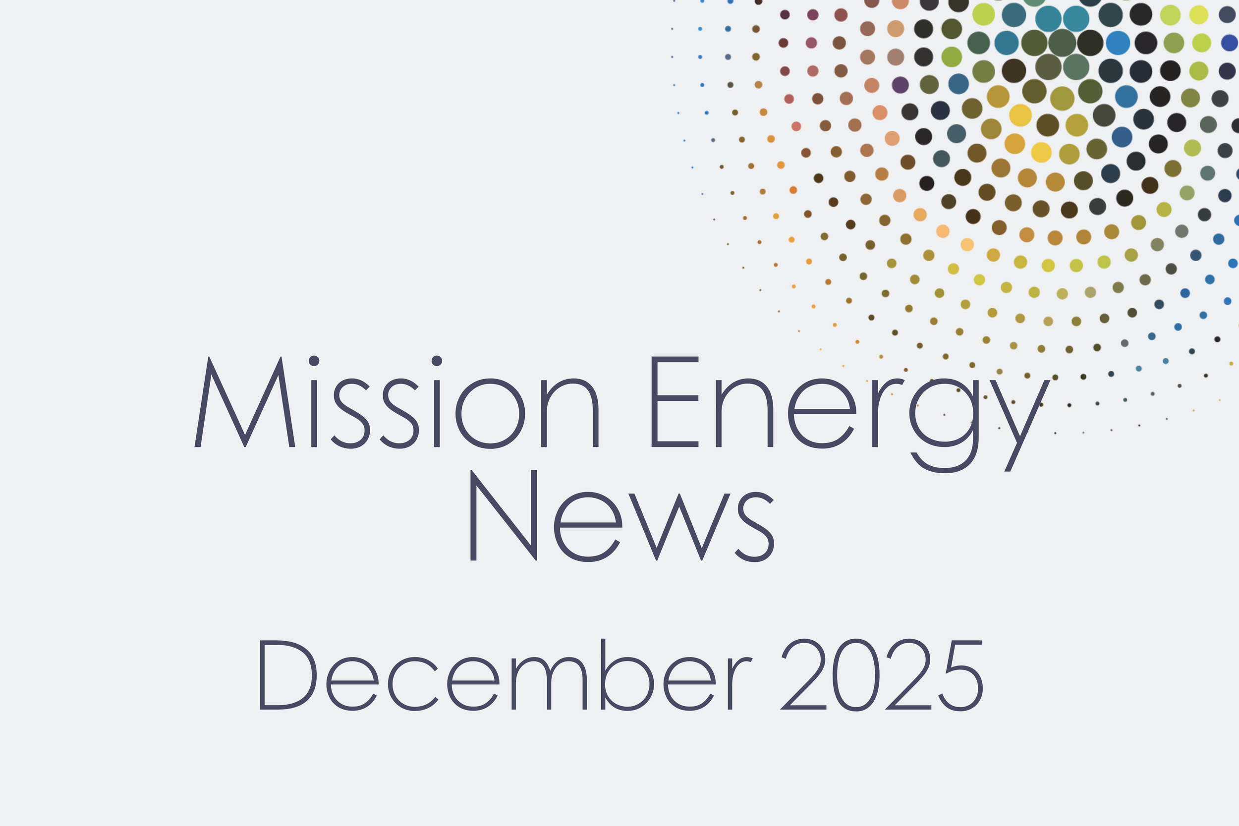 Mission Energy News