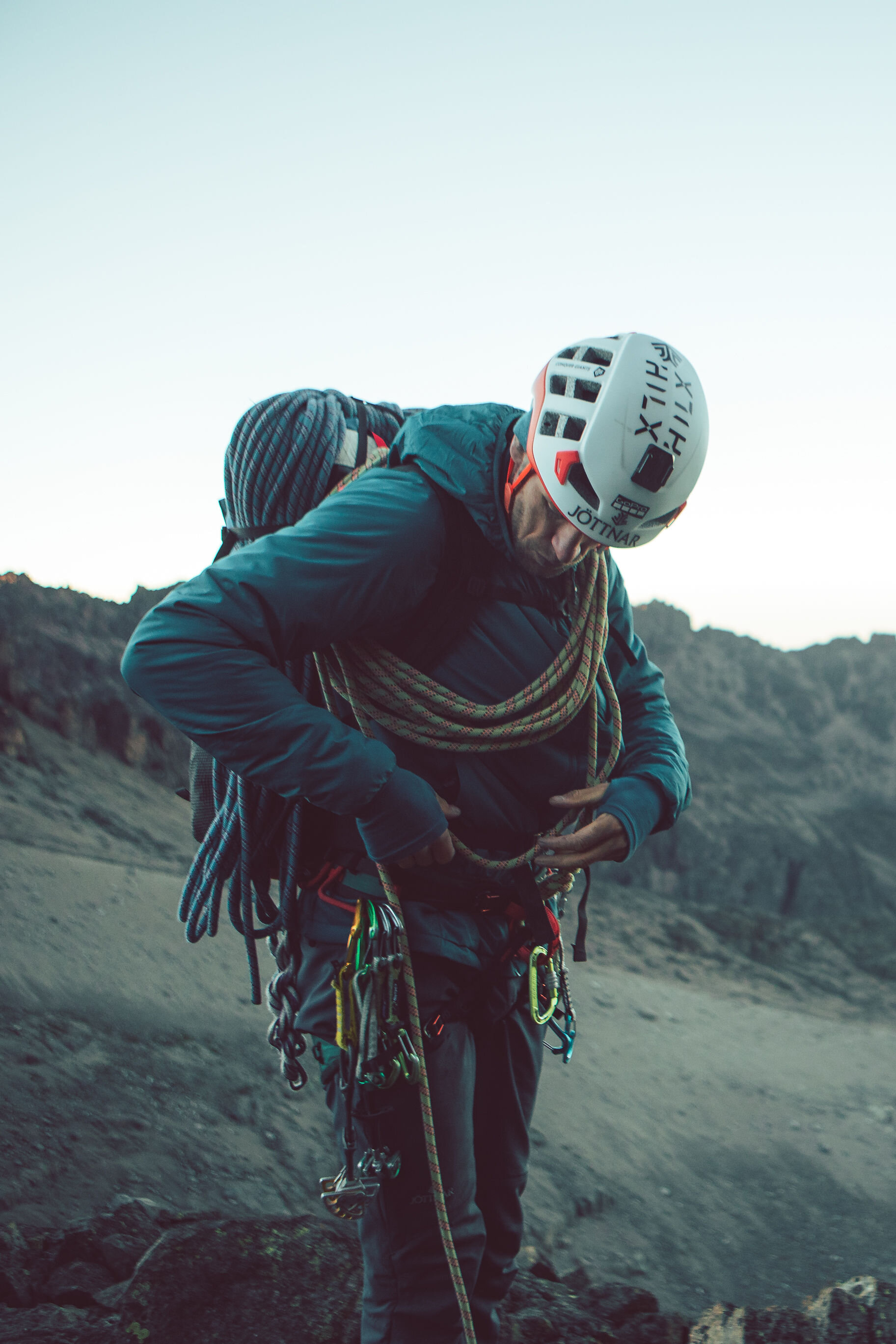 Wilder Magazine - Tim Howell Wingsuit Flight Mount Kenya - Preparing to Climb