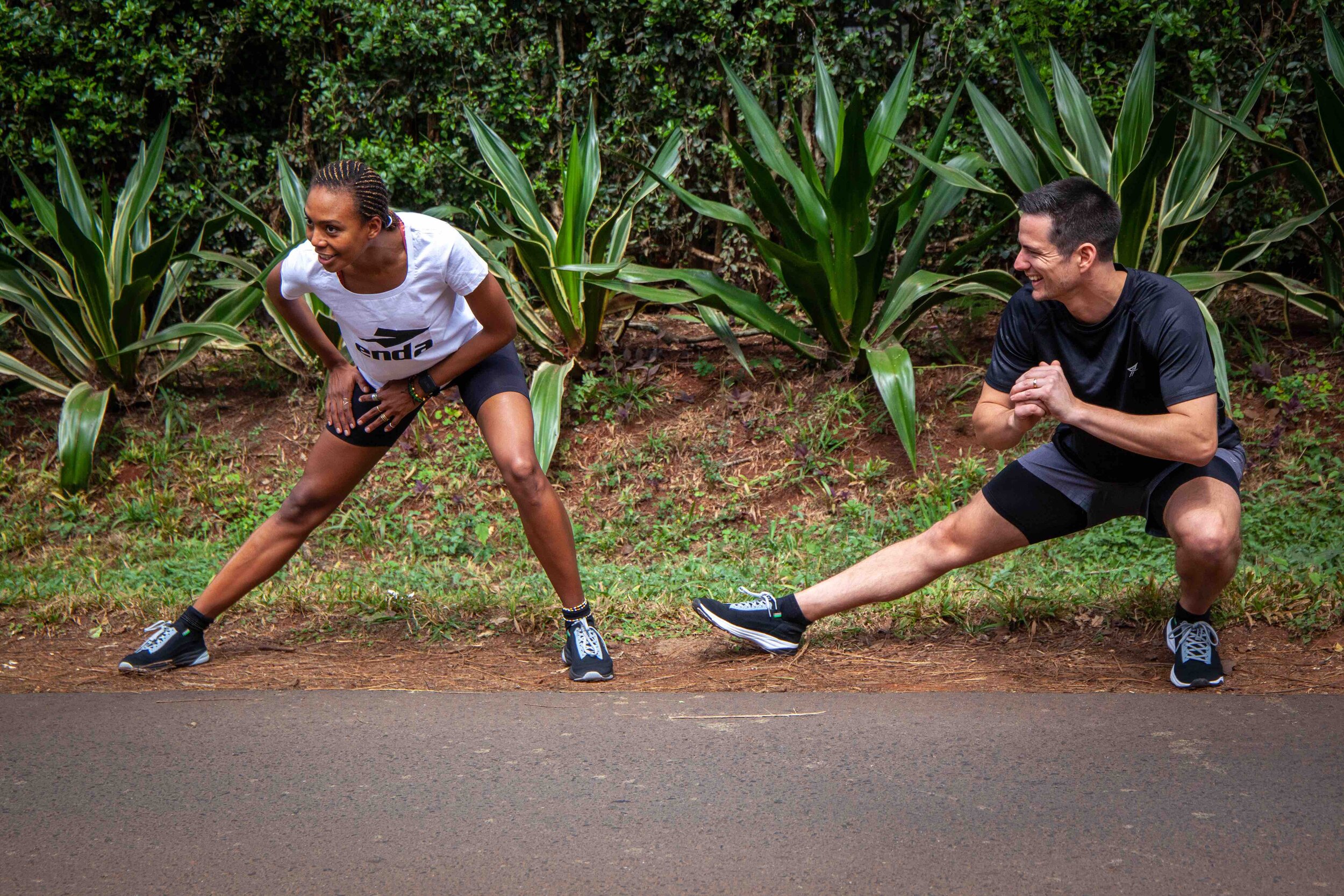 Stretching 1 - Enda Lapatet Review - Wilder Magazine - Kenyan Running Shoe