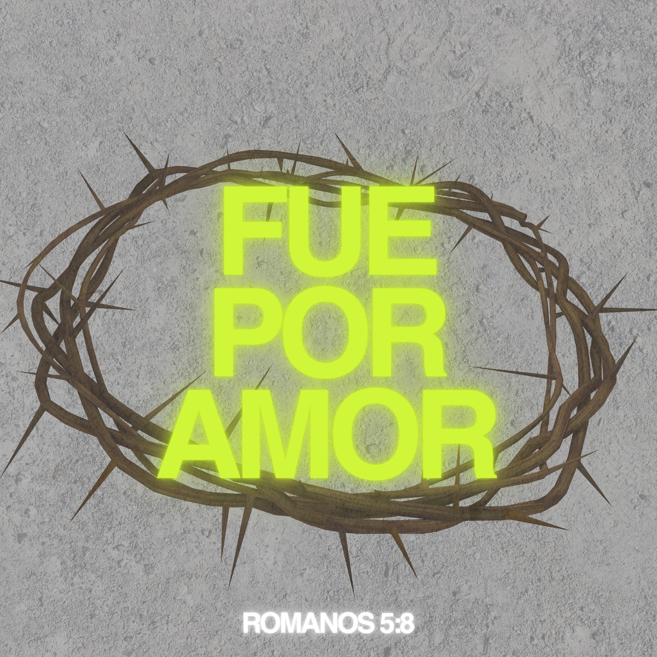 Mas Dios muestra su amor para con nosotros, 
en que siendo a&uacute;n pecadores, 
Cristo muri&oacute; por nosotros. 
- Romanos 5:8