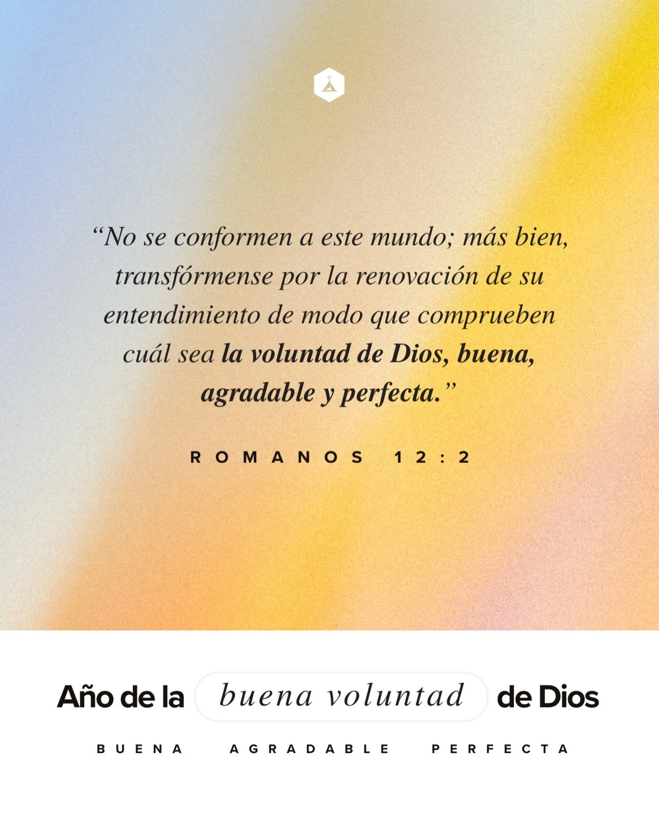 Recuerda que la voluntad de Dios es buena, agradable y perfecta🙌🏼
