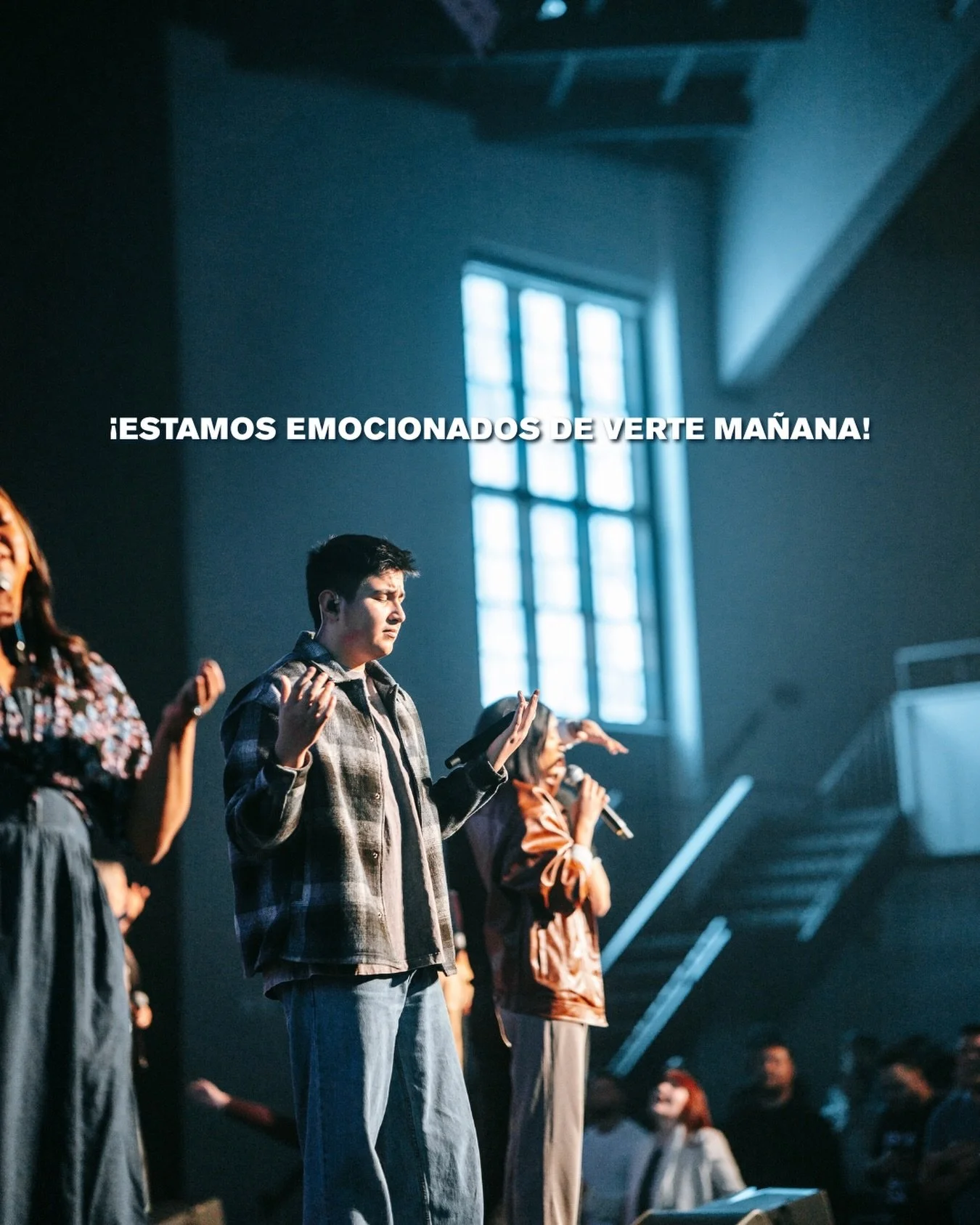 &iexcl;Nos vemos ma&ntilde;ana para adorar juntos! 🔥 9am y 11am