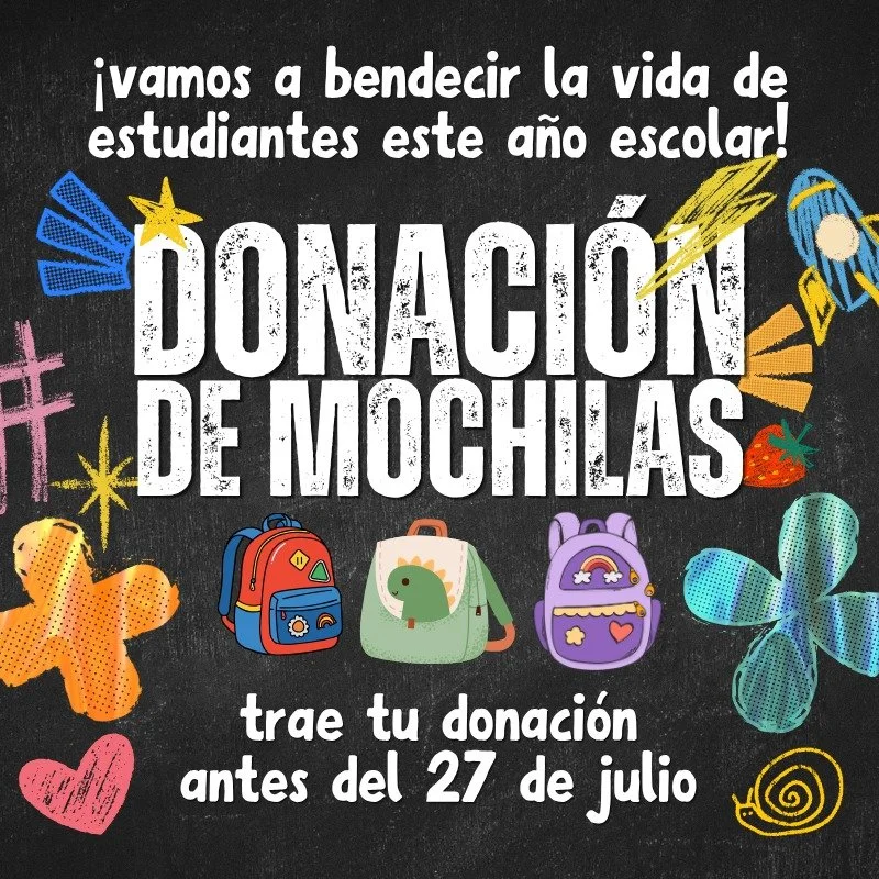🎒 &iexcl;FAMILIA! 🎒

&iexcl;Tenemos una gran oportunidad de marcar la diferencia en la vida de cientos de estudiantes este nuevo a&ntilde;o escolar a trav&eacute;s de Backpack Bash 2026!

Estamos recolectando mochilas nuevas para donar a estudiante