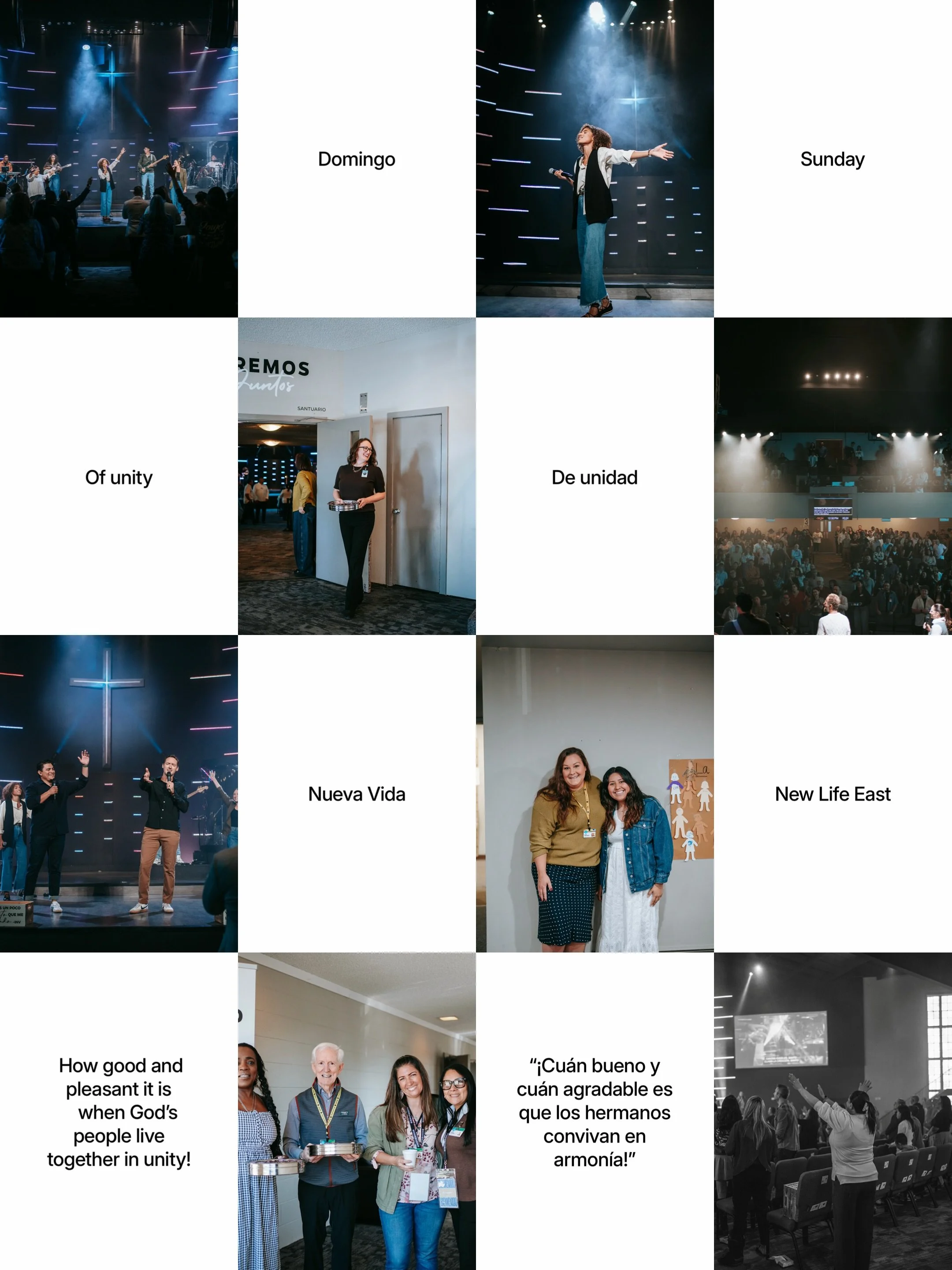 &iexcl;Qu&eacute; domingo tan glorioso, en el que aprendimos la importancia de la unidad! Fue un gran privilegio poder adorar con nuestros hermanos de @newlifeeast .

What a glorious Sunday as we learned about the importance of unity! It was such a p