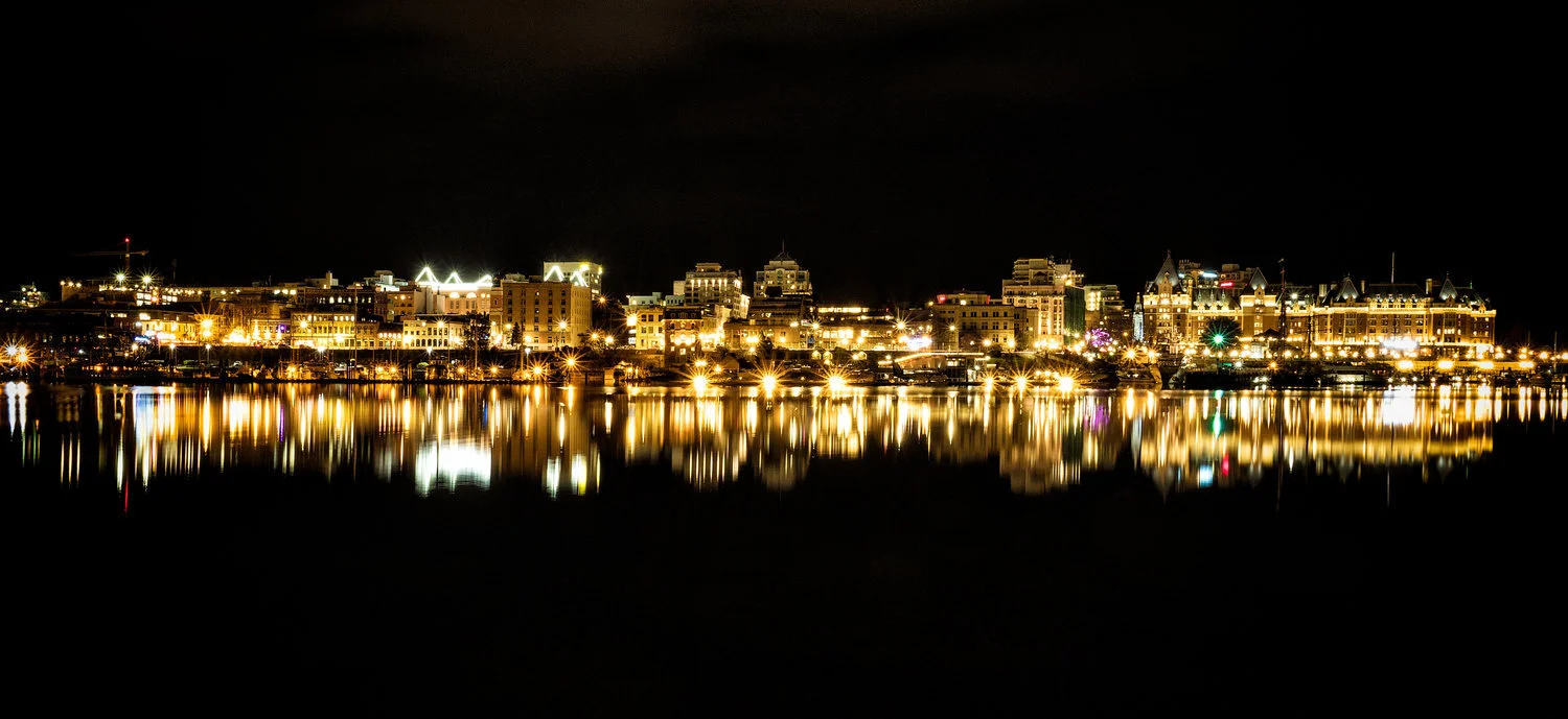 The Victoria Skyline at Night
