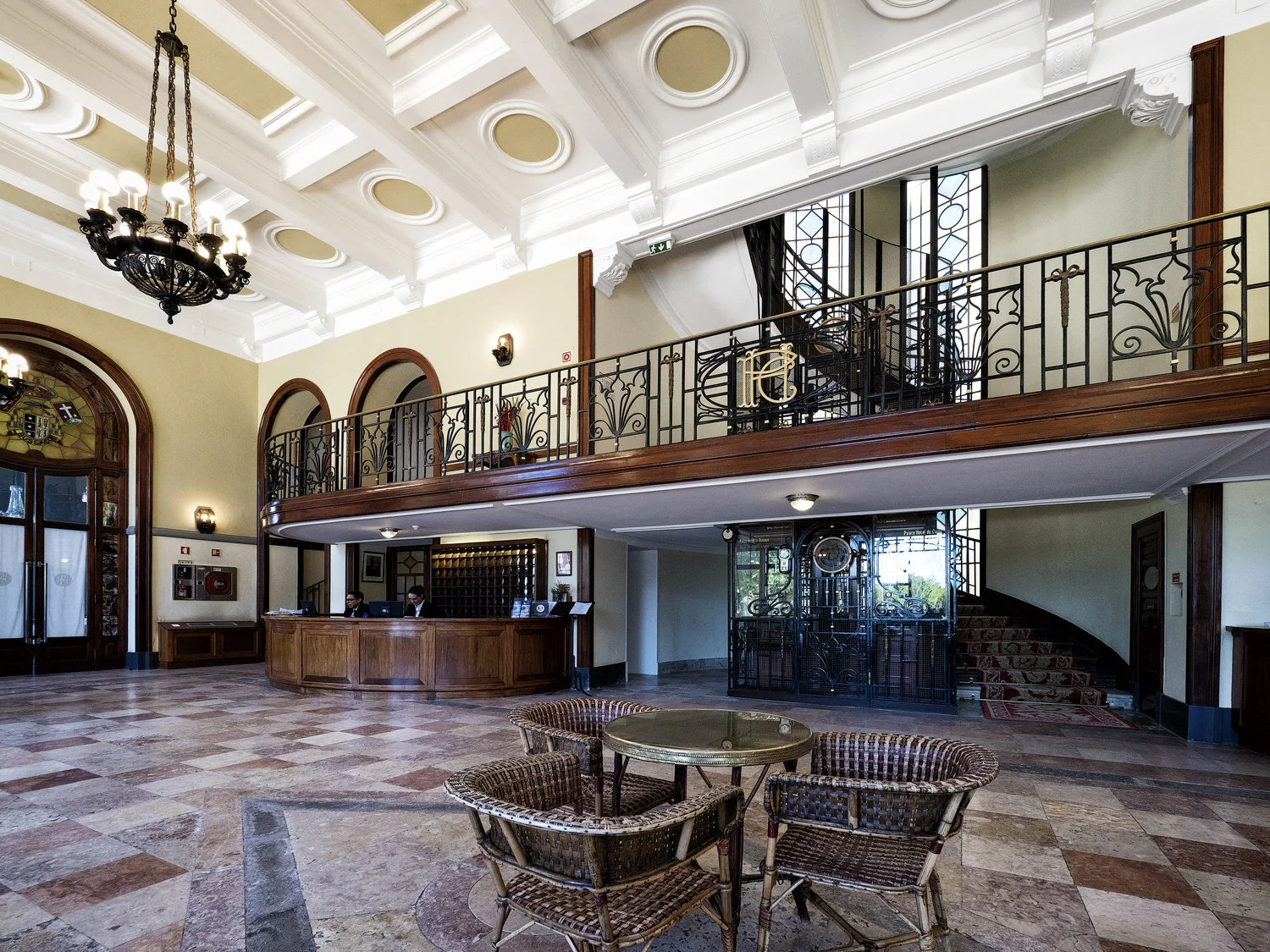 The interior of Curia Palace Hotel