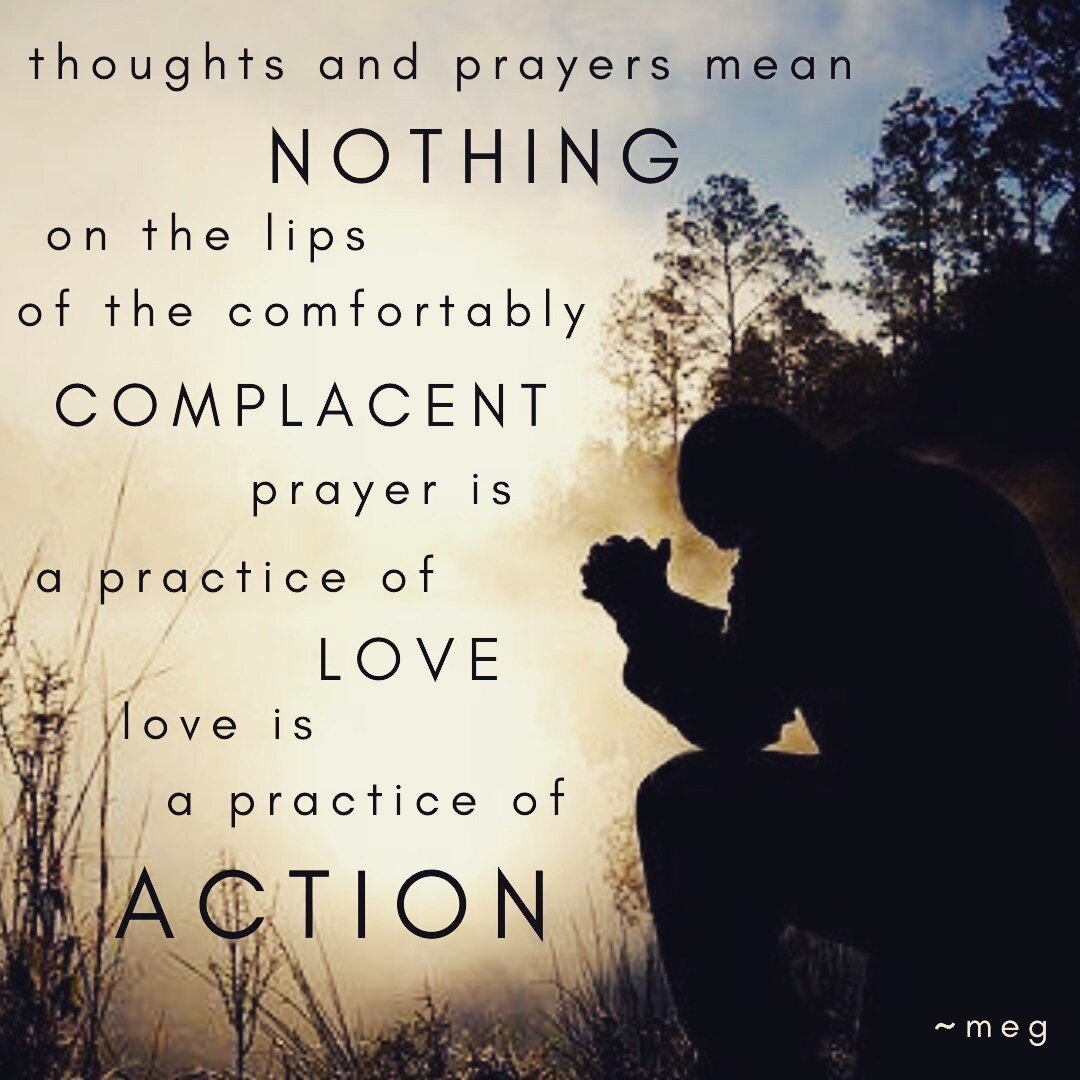 Heartbreaking, I wrote this years ago and still here we are... We must demand action of our leaders, our communities, our families and ourselves. We can do and we must all do better!

PRAYERS and VIOLENCE
Hollow prayers mean nothing on the lips of th