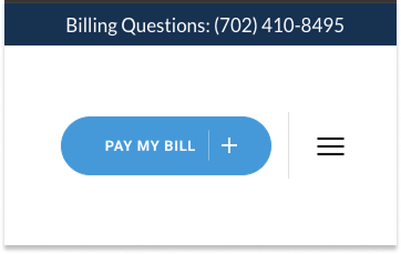 Pay My Bill button from red rock radiology website
