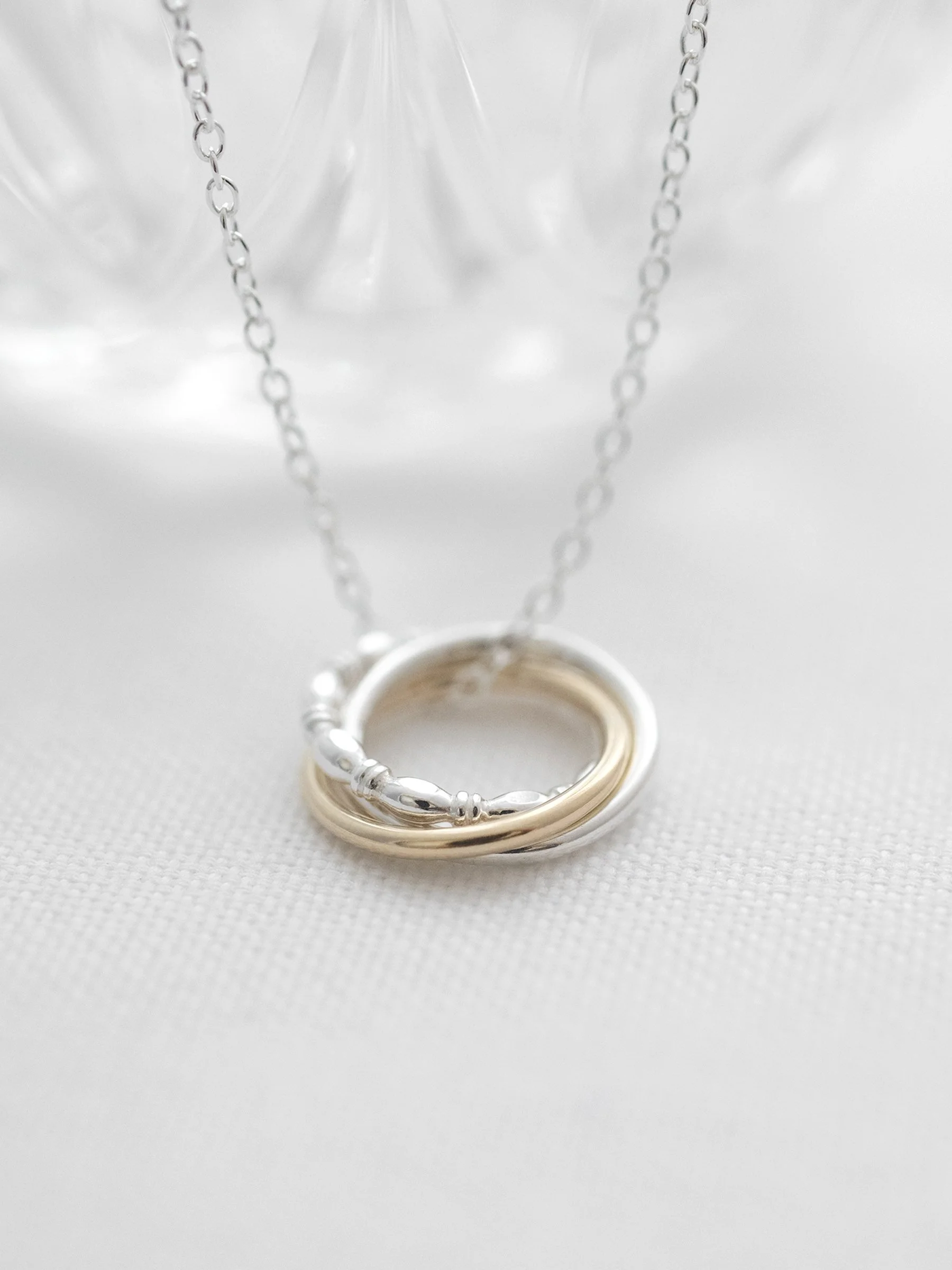 9ct Gold & Silver 30th Birthday Necklace