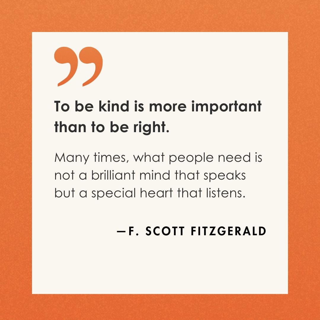 One of the kindest things you can do?
Listen deeply.

Not to fix. Not to interrupt. Not to add your own story.

Just to be there.

That&rsquo;s where trust is built.
That&rsquo;s where connection grows.

In my book KIND: The quiet power of kindness a