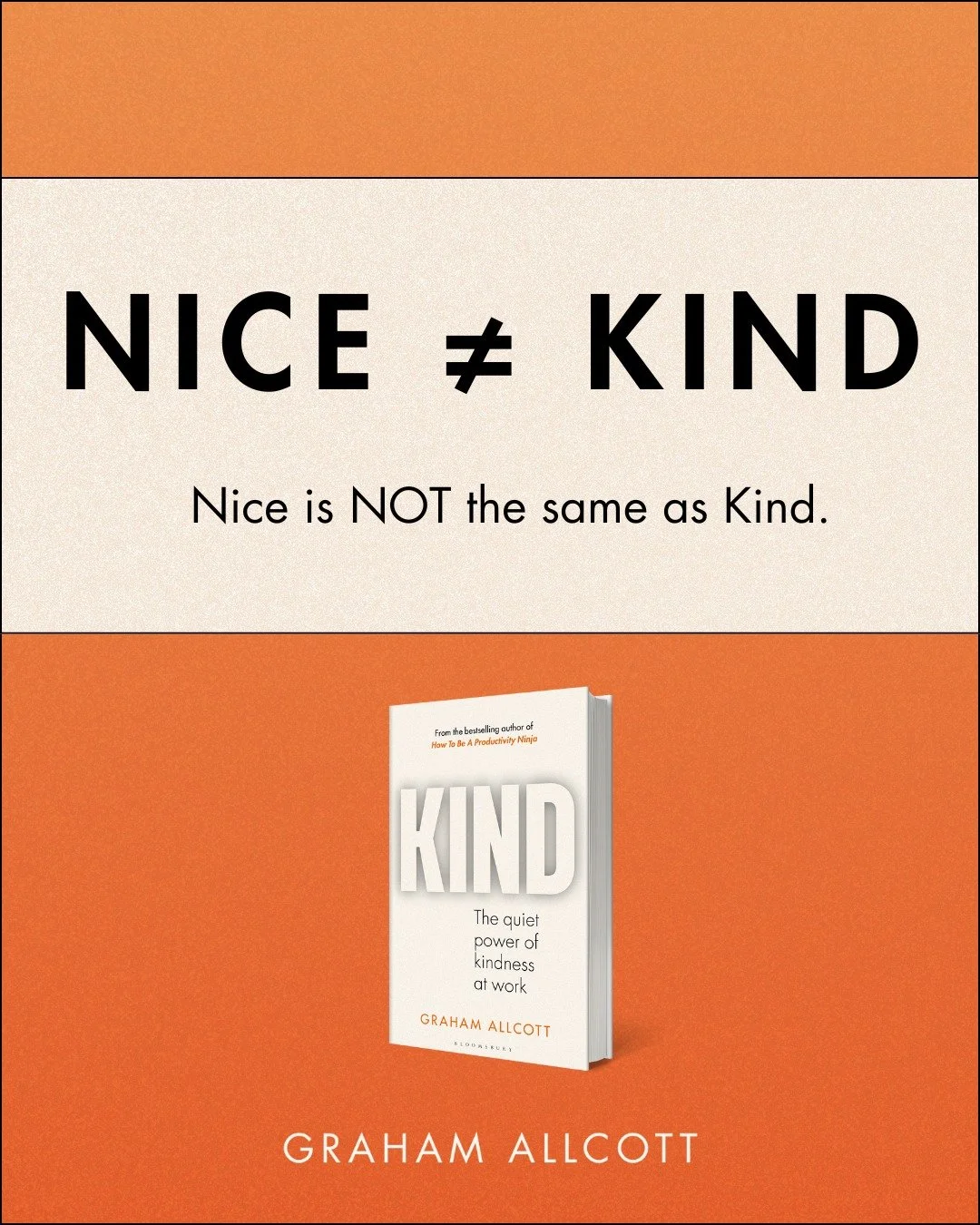 NICE vs. KIND

A lot of people think of being nice and being kind as the same thing, but I actually believe they're often closer to being opposites.

This is an important distinction because people often fear being &quot;too nice&quot; and worry that