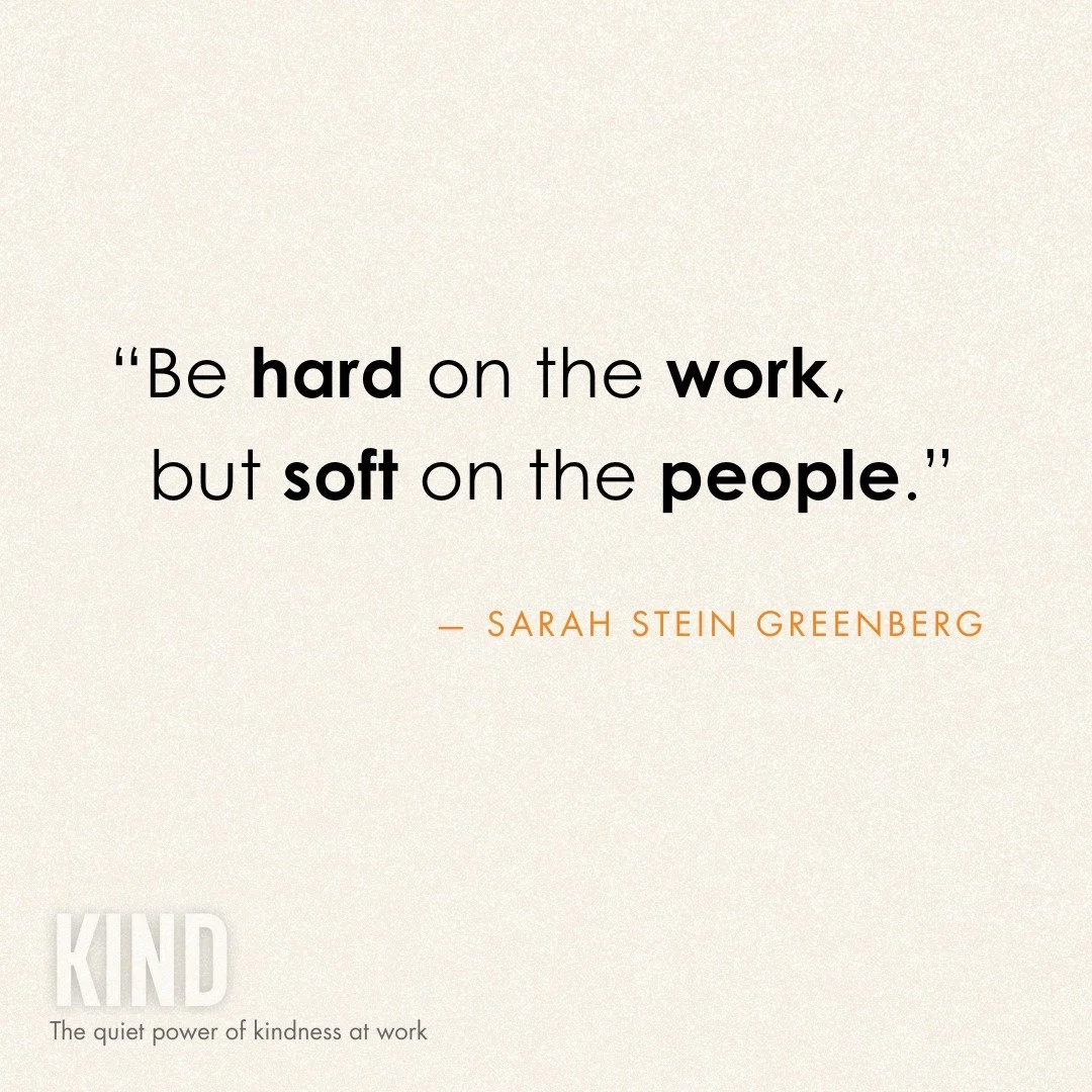 You can be kind and still have high standards.

Kindness often gets mistaken for lowering the bar &ndash; avoiding tough feedback or hard truths.
But it&rsquo;s the opposite.

Kind leaders hold people accountable.
They set clear expectations.
They ch